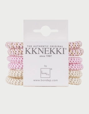Slim Hair Tie Bundle - Pale Pastel Pinks