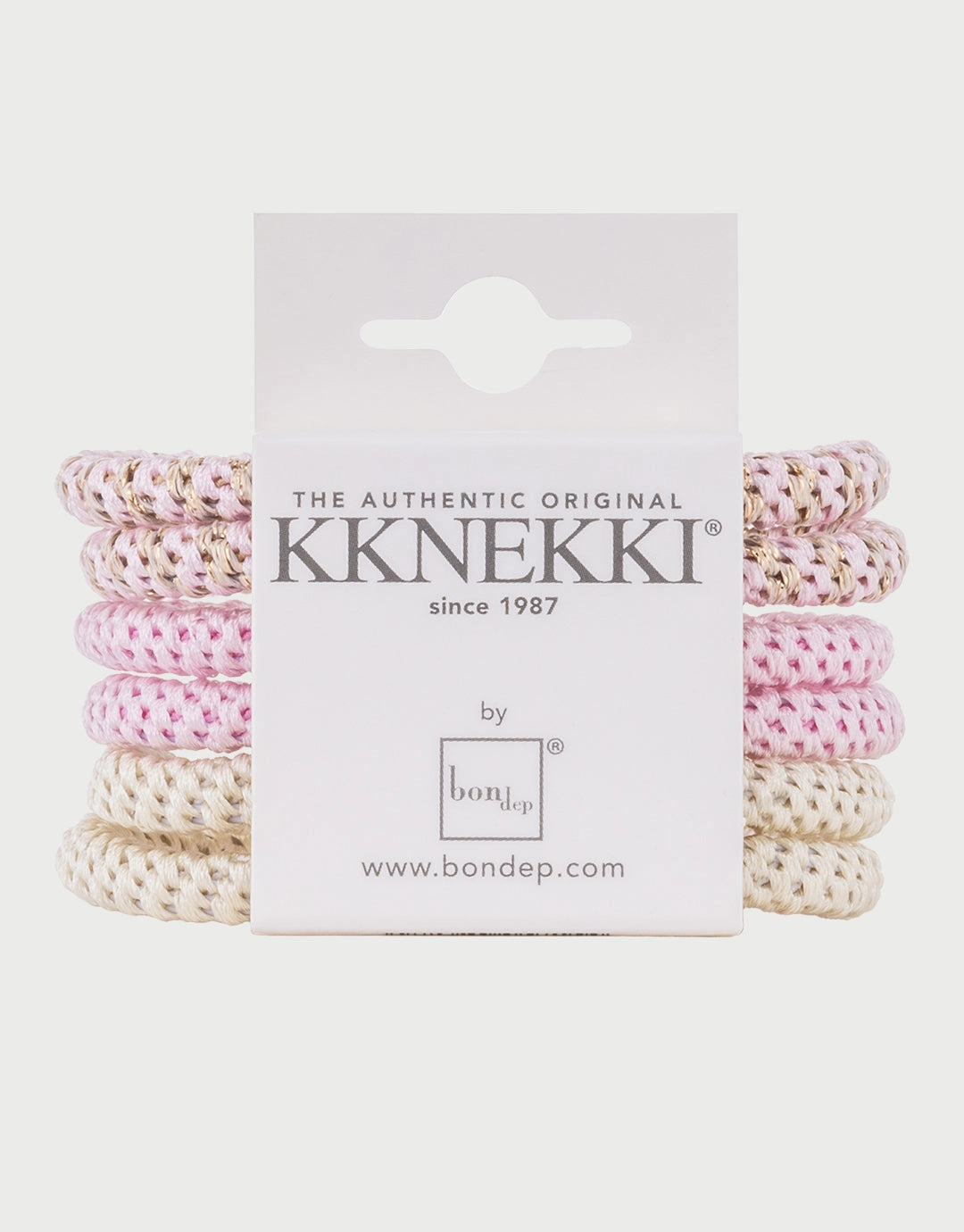 Slim Hair Tie Bundle - Pale Pastel Pinks