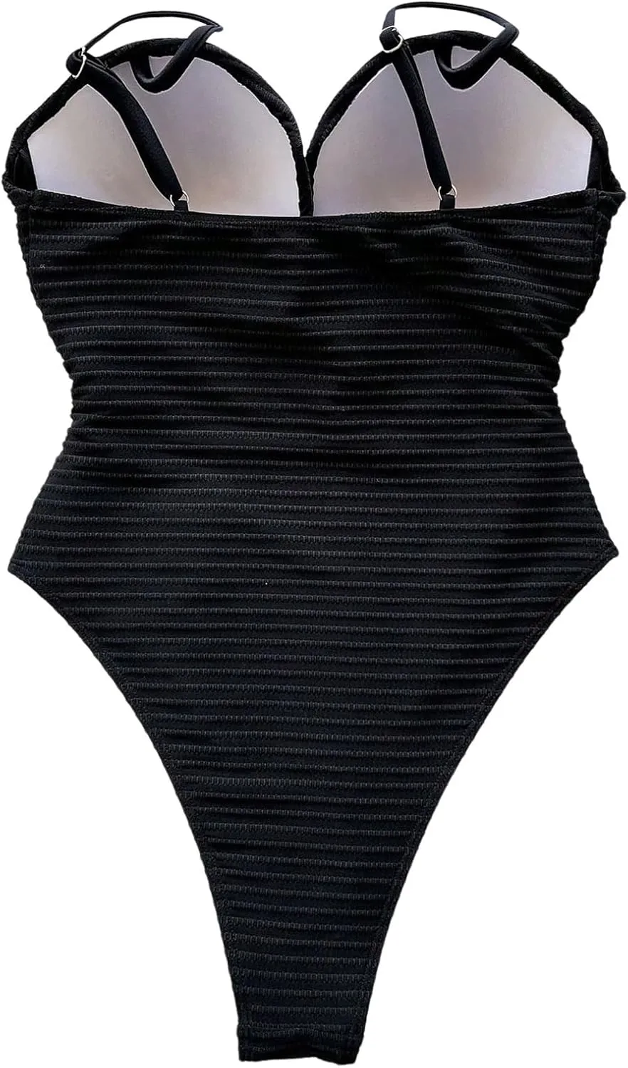 SOLY HUX Women's One Piece Swimsuit Push Up Wrap Front Cutout Bathing Suit Tummy Control Swimwear