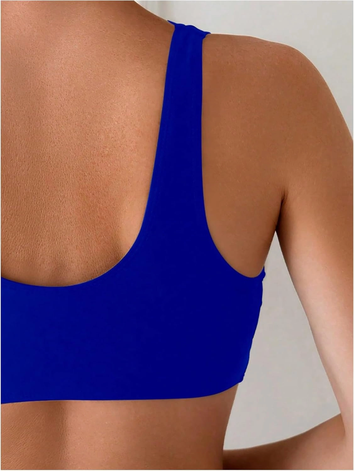 SOLY HUX Women's Deep V Neck Bikini Top Push Up Padded Swimsuit Top Bathing Suits
