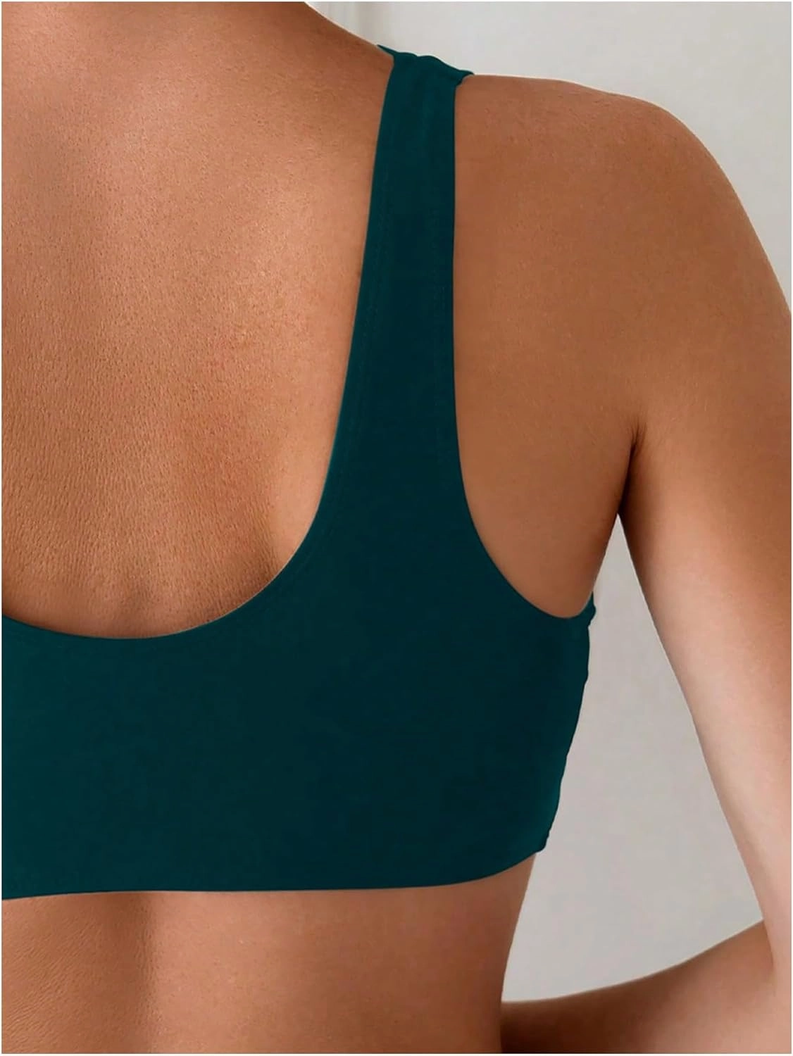 SOLY HUX Women's Deep V Neck Bikini Top Push Up Padded Swimsuit Top Bathing Suits