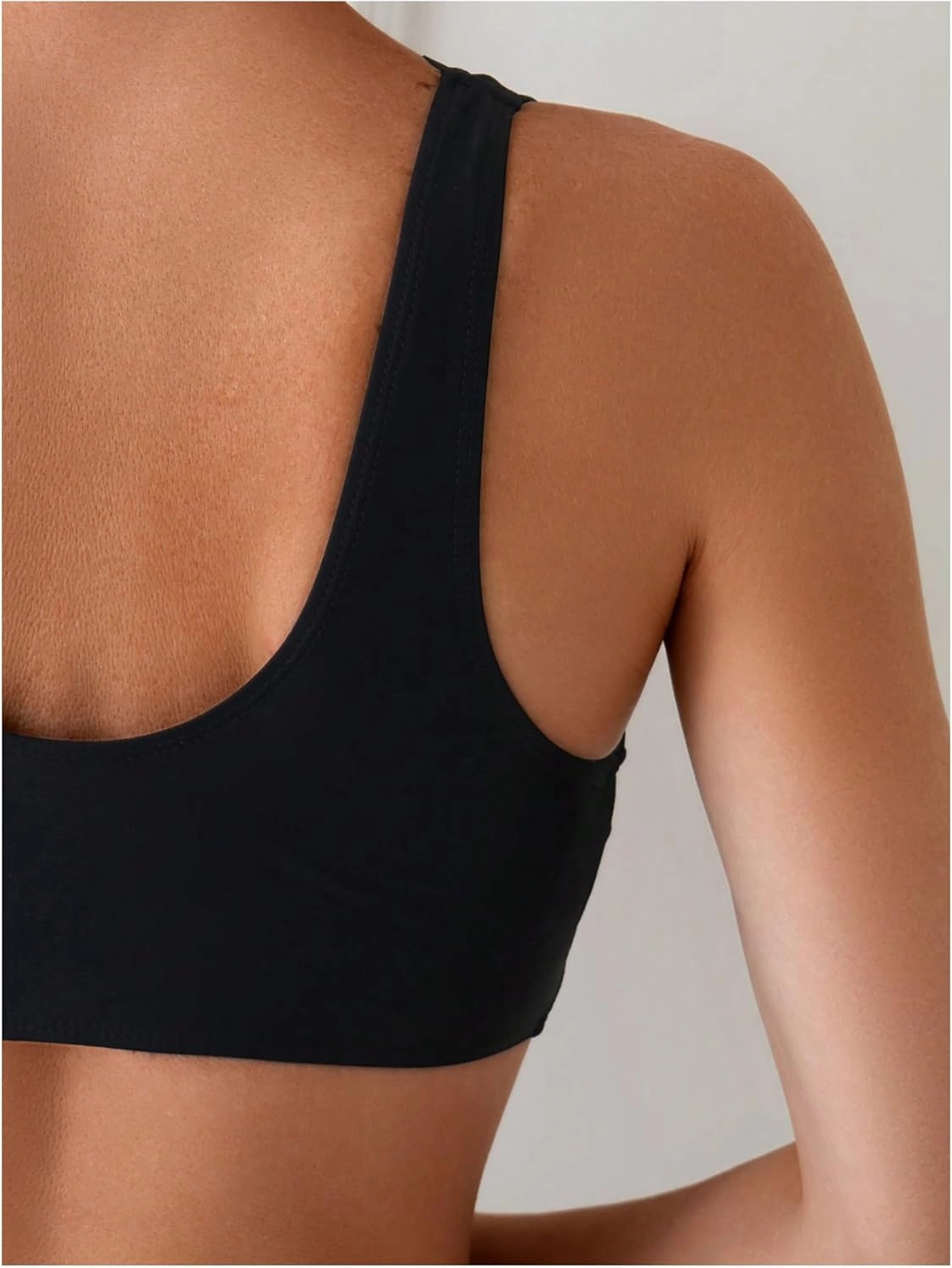 SOLY HUX Women's Deep V Neck Bikini Top Push Up Padded Swimsuit Top Bathing Suits