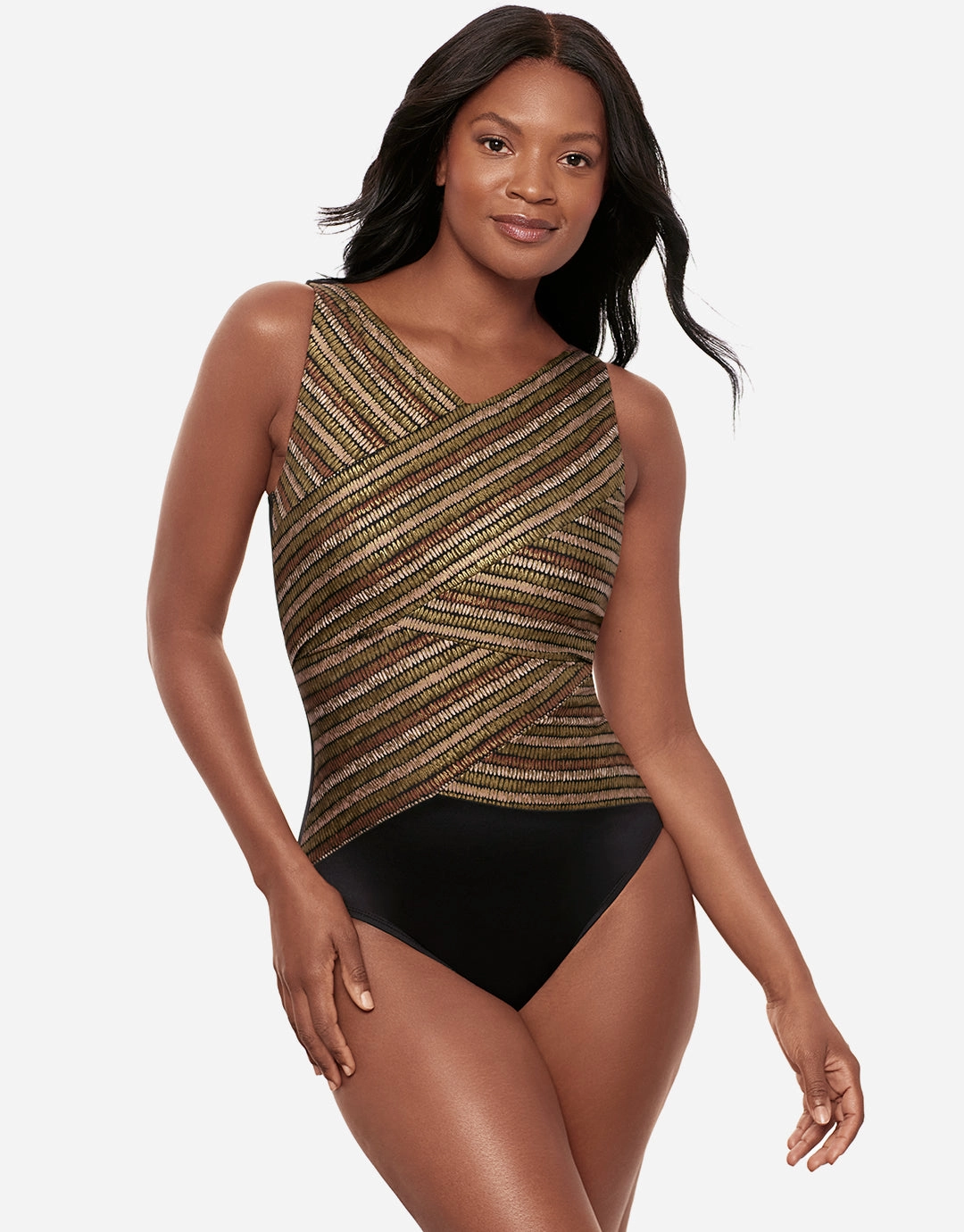 Sparkle Sands Brio Swimsuit - Black Multi