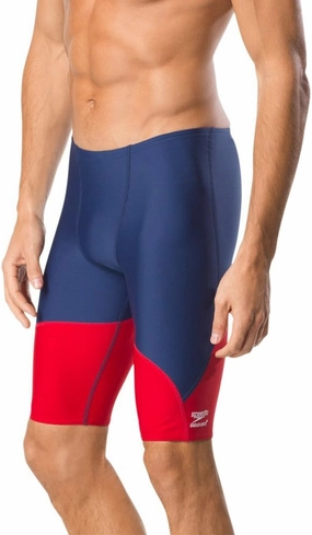 Speedo Men's Standard Swimsuit Jammer Endurance  Splice Team Colors