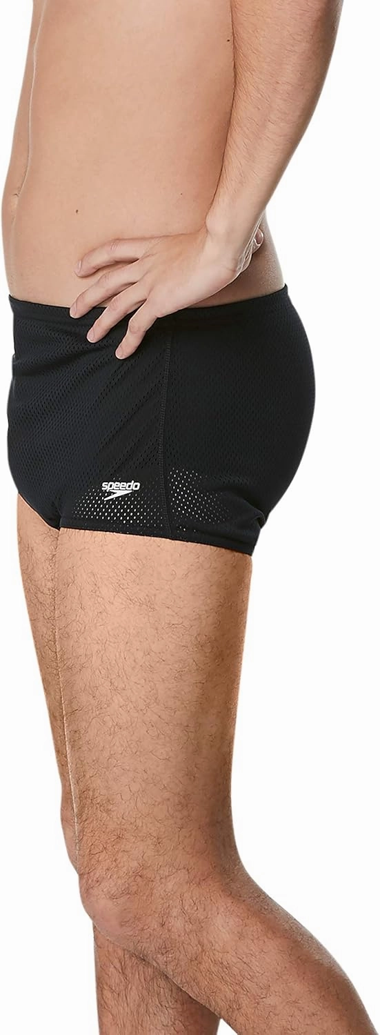 Speedo Men's Swimsuit Square Leg Poly Mesh Training Suit