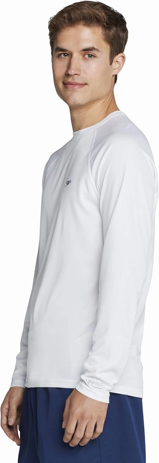 Speedo Men's Uv Swim Shirt Easy Long Sleeve Regular Fit