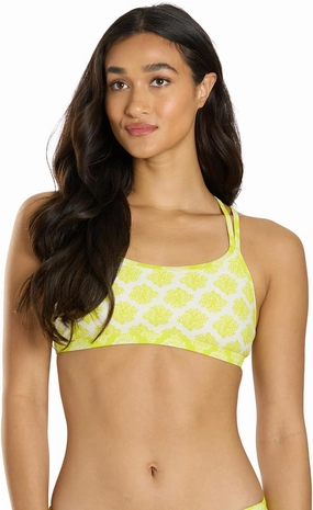Sporti Swimsuits Bikini Tops for Women, Double Cross & Round Neckline, Swim Top Bathing Suits, Women Bralette Swim Top