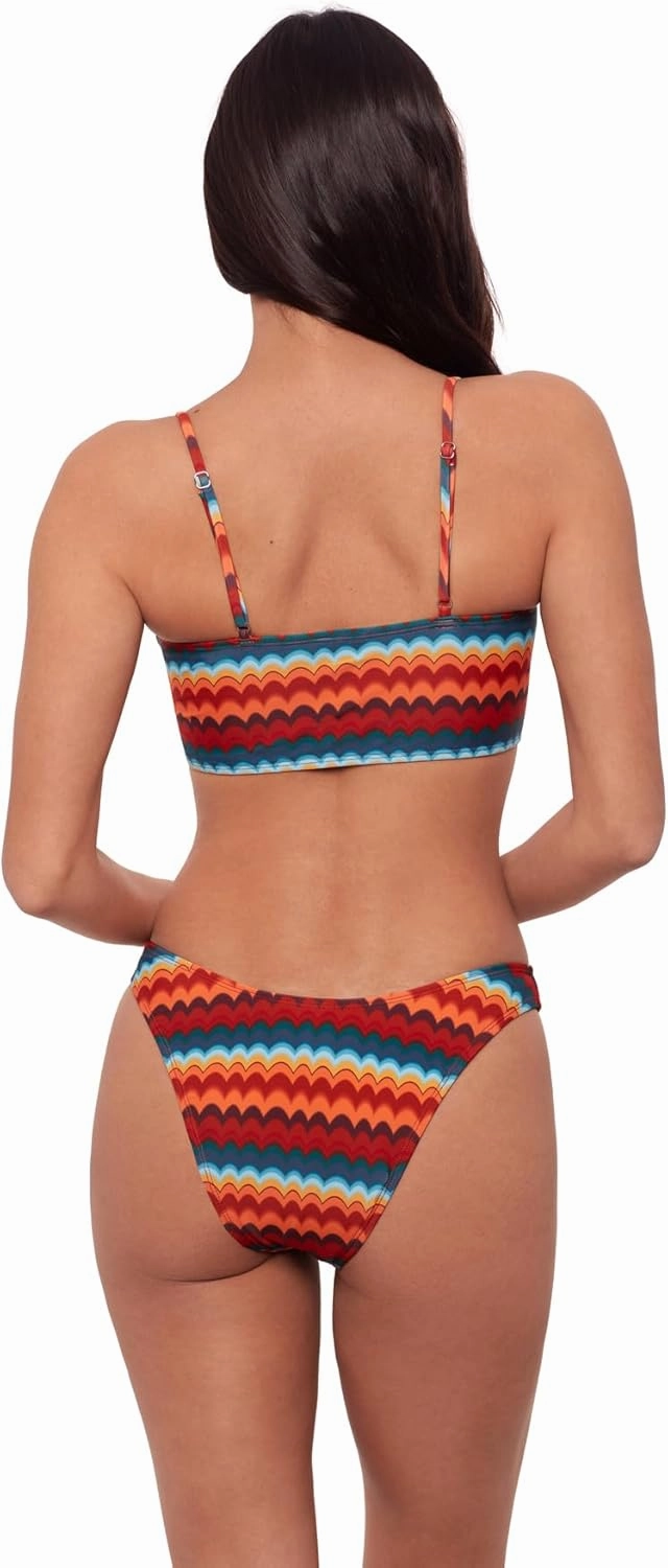Sports Illustrated Women's Shirred Tie Midkini Top