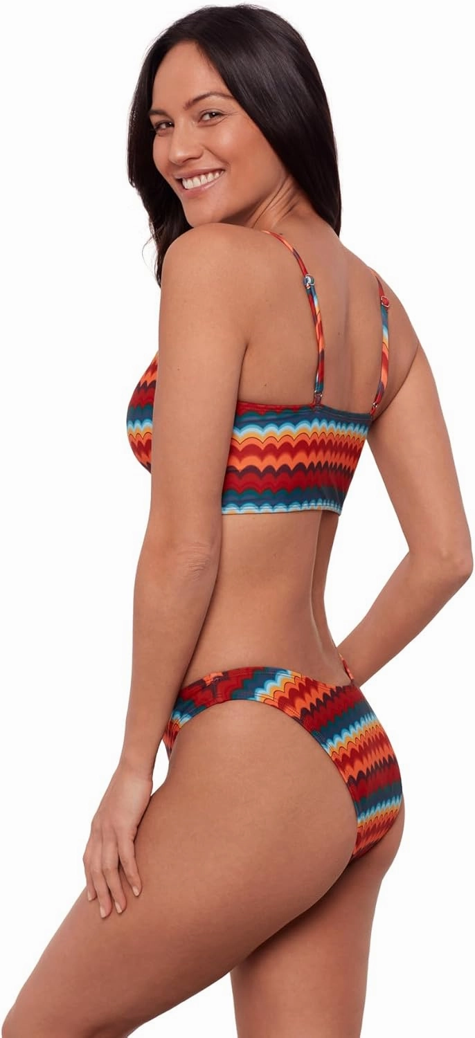 Sports Illustrated Women's Shirred Tie Midkini Top