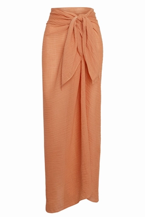 St. Tropez Sarong - Desert Rose Crinkle Linen