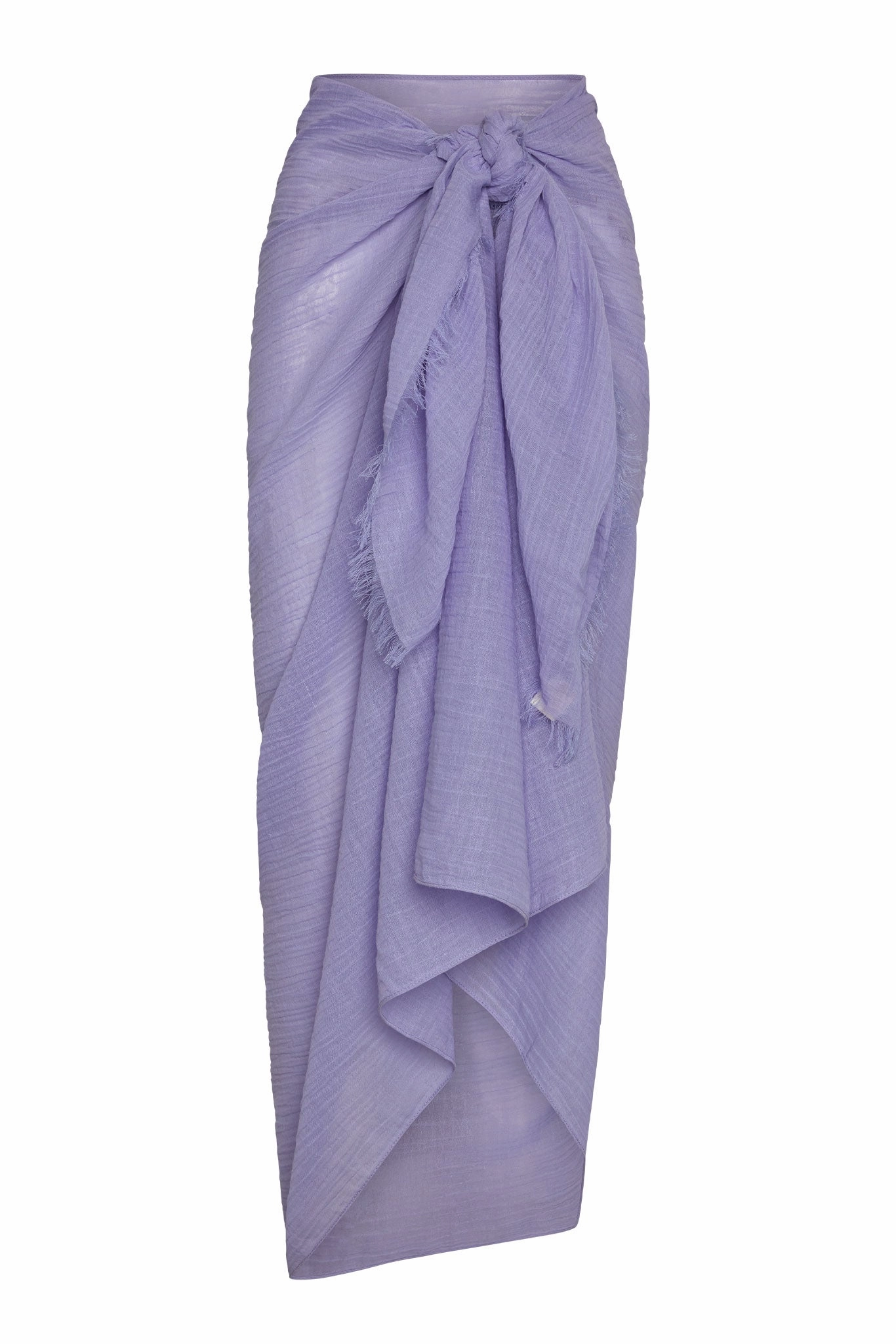 St. Tropez Sarong - Wisteria Crinkle Linen