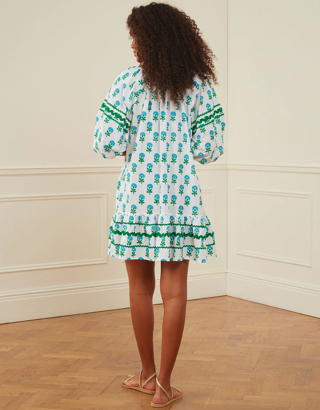 Stella Dress - Aqua Marigold