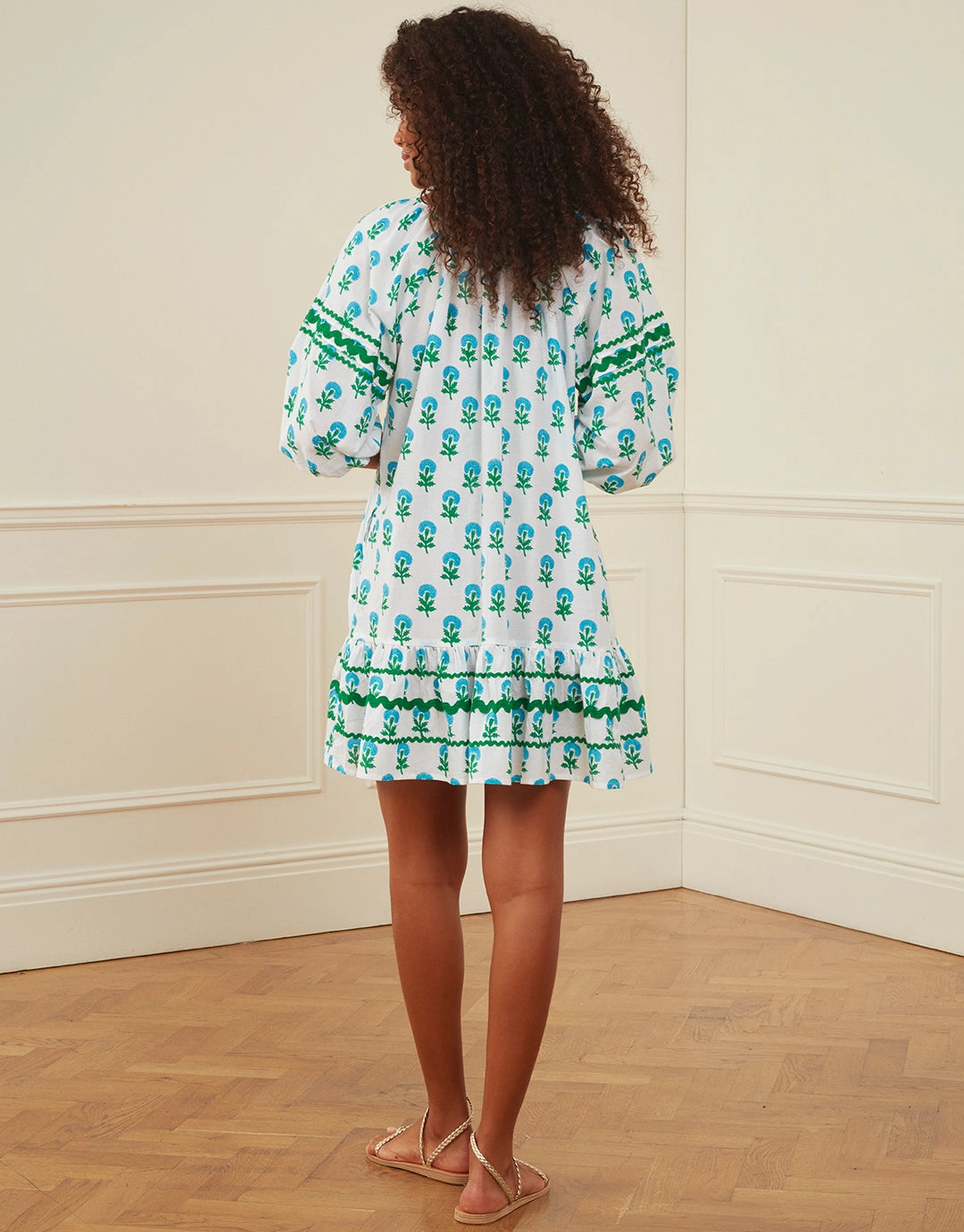 Stella Dress - Aqua Marigold