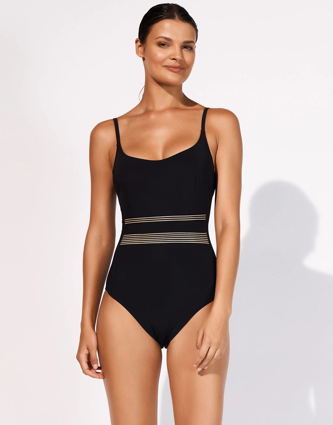 Stratum Underwired Swimsuit - Black Sand