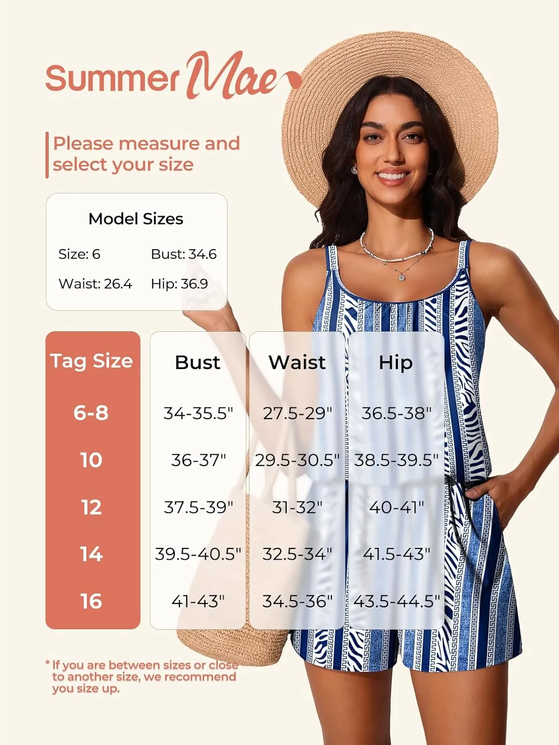 Summer Mae Swim Romper Women's One Piece Swimsuits with Pockets 2025 Blouson Modest Bathing Suits