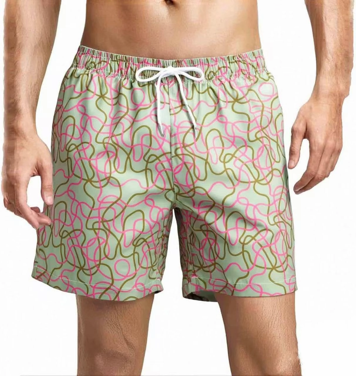 SUNDAY ROSE 3 Pack Mens Swim Trunks with Mesh Lining Quick Dry Swim Shorts Bathing Suit for Men