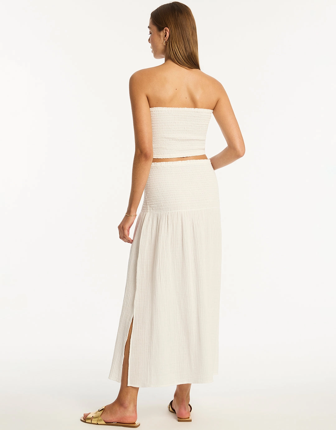 Sunset Beach Bandeau Top - White