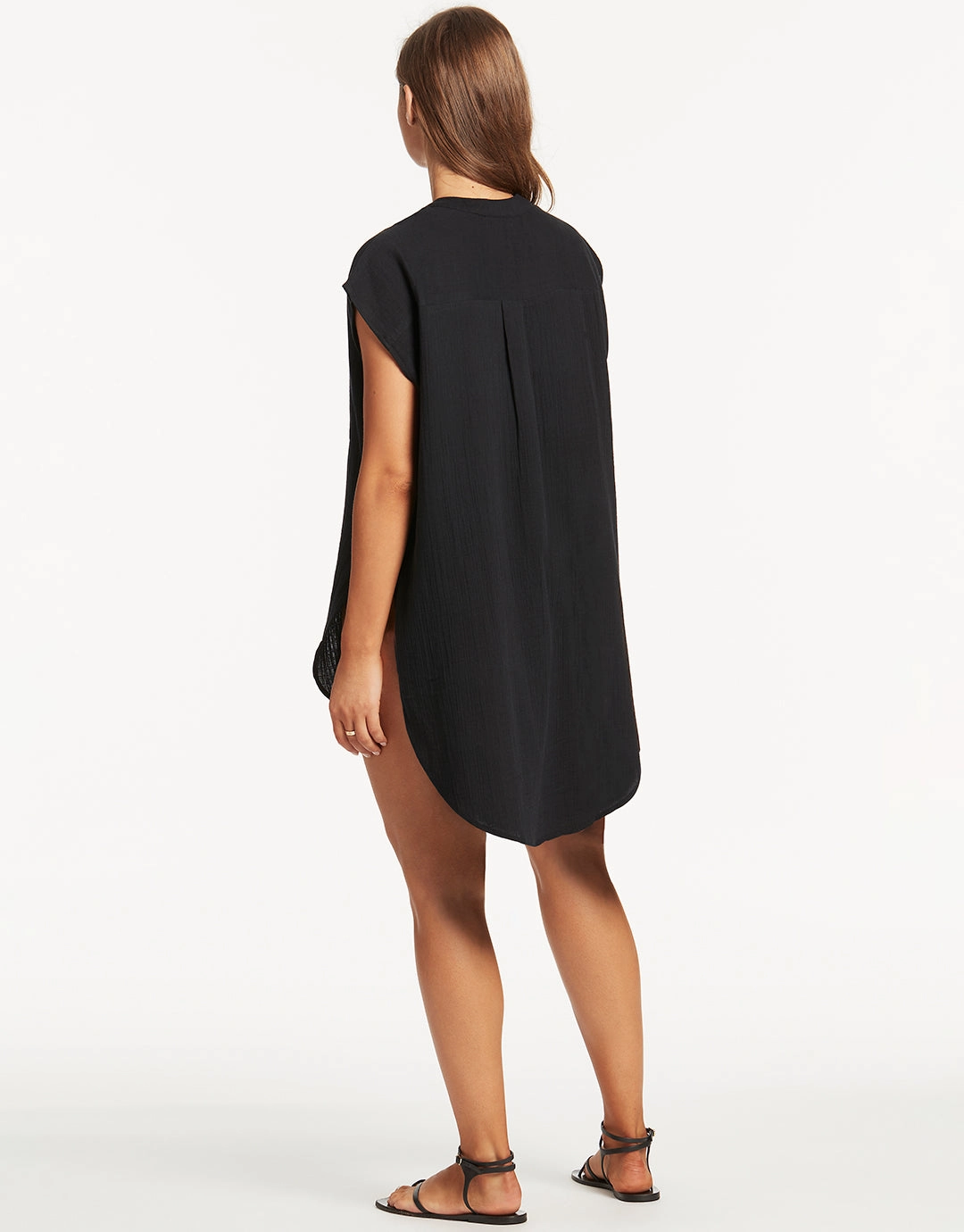 Sunset Sleeveless Cover Up - Black