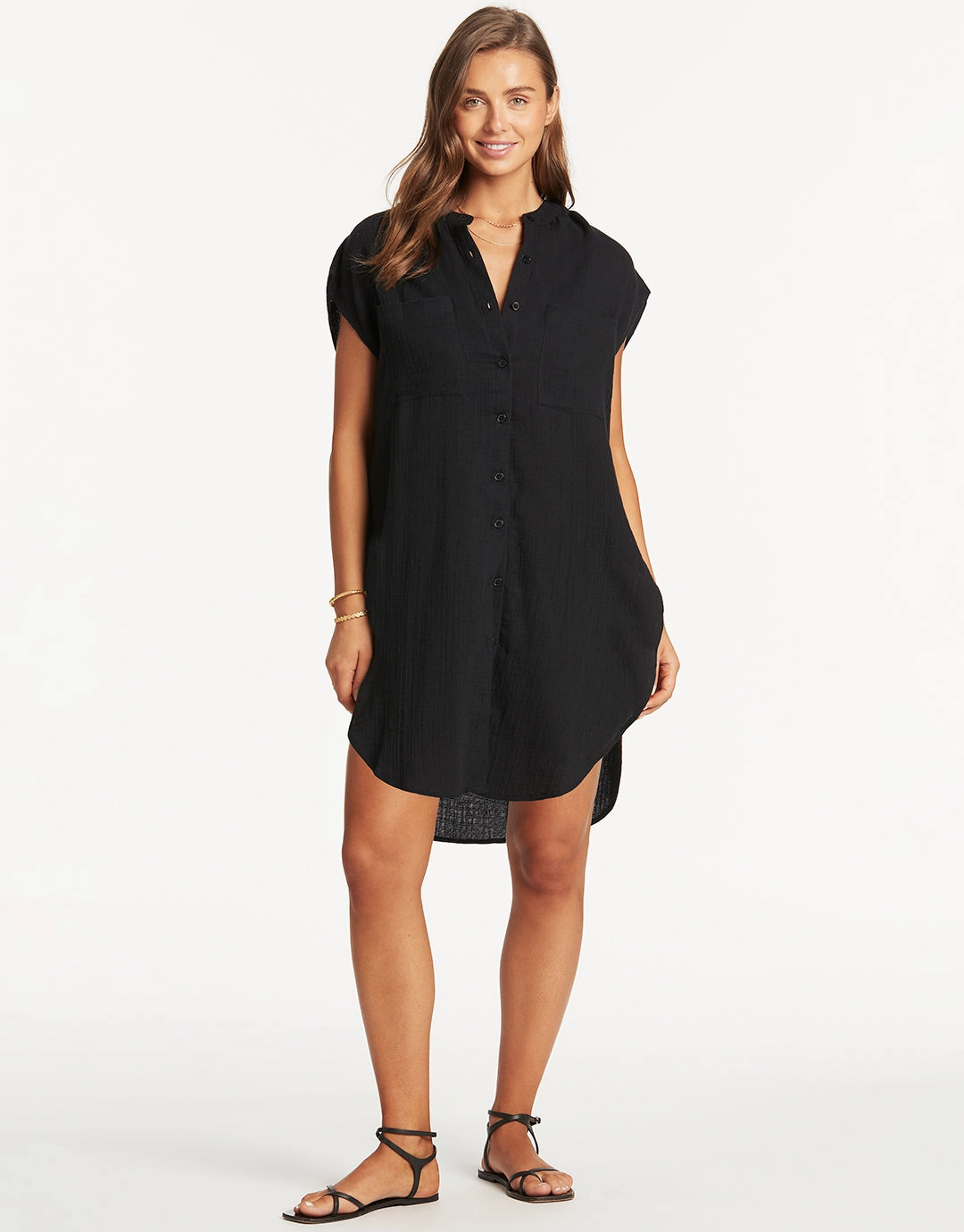 Sunset Sleeveless Cover Up - Black
