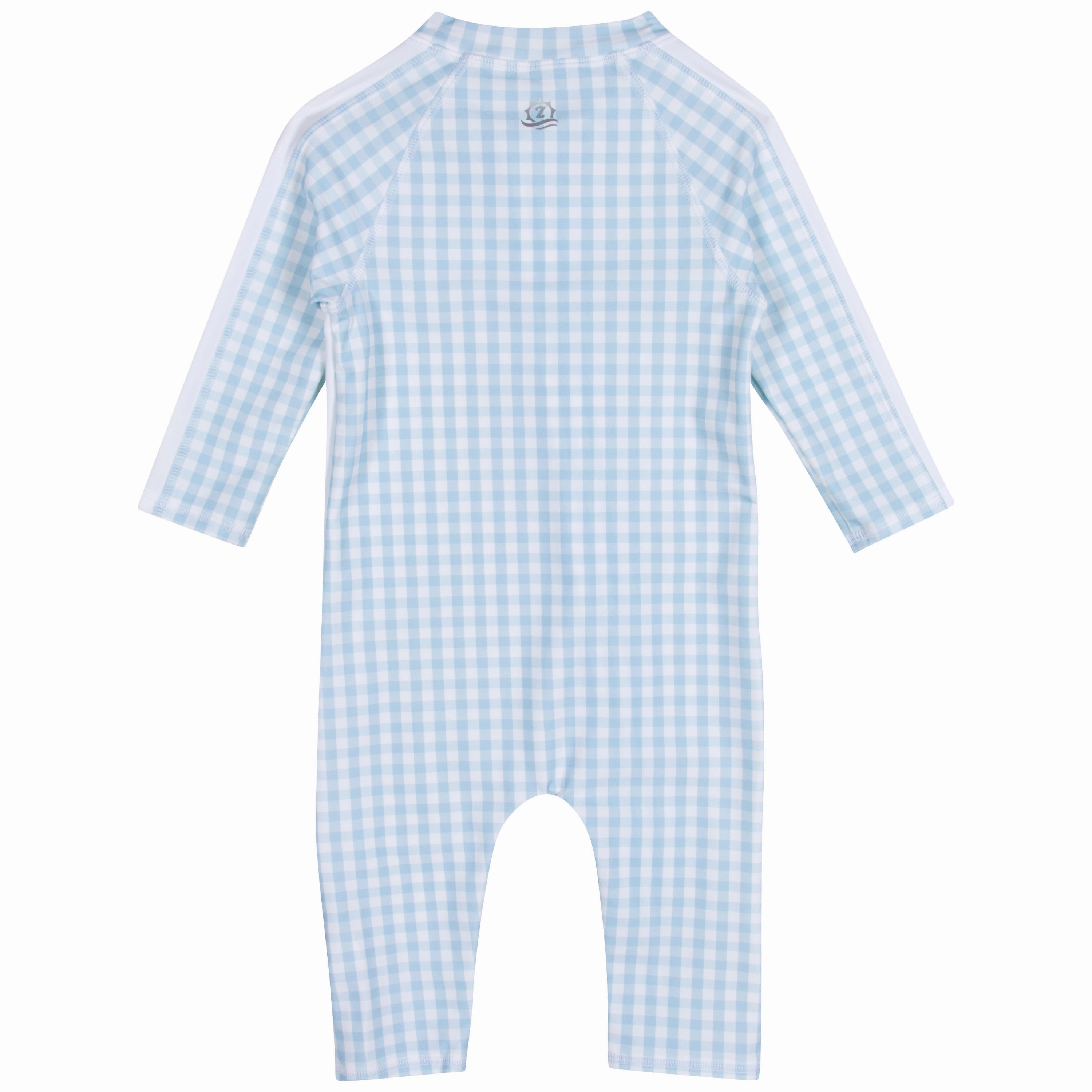 Sunsuit - Long Sleeve Romper Swimsuit | "Blue Gingham"