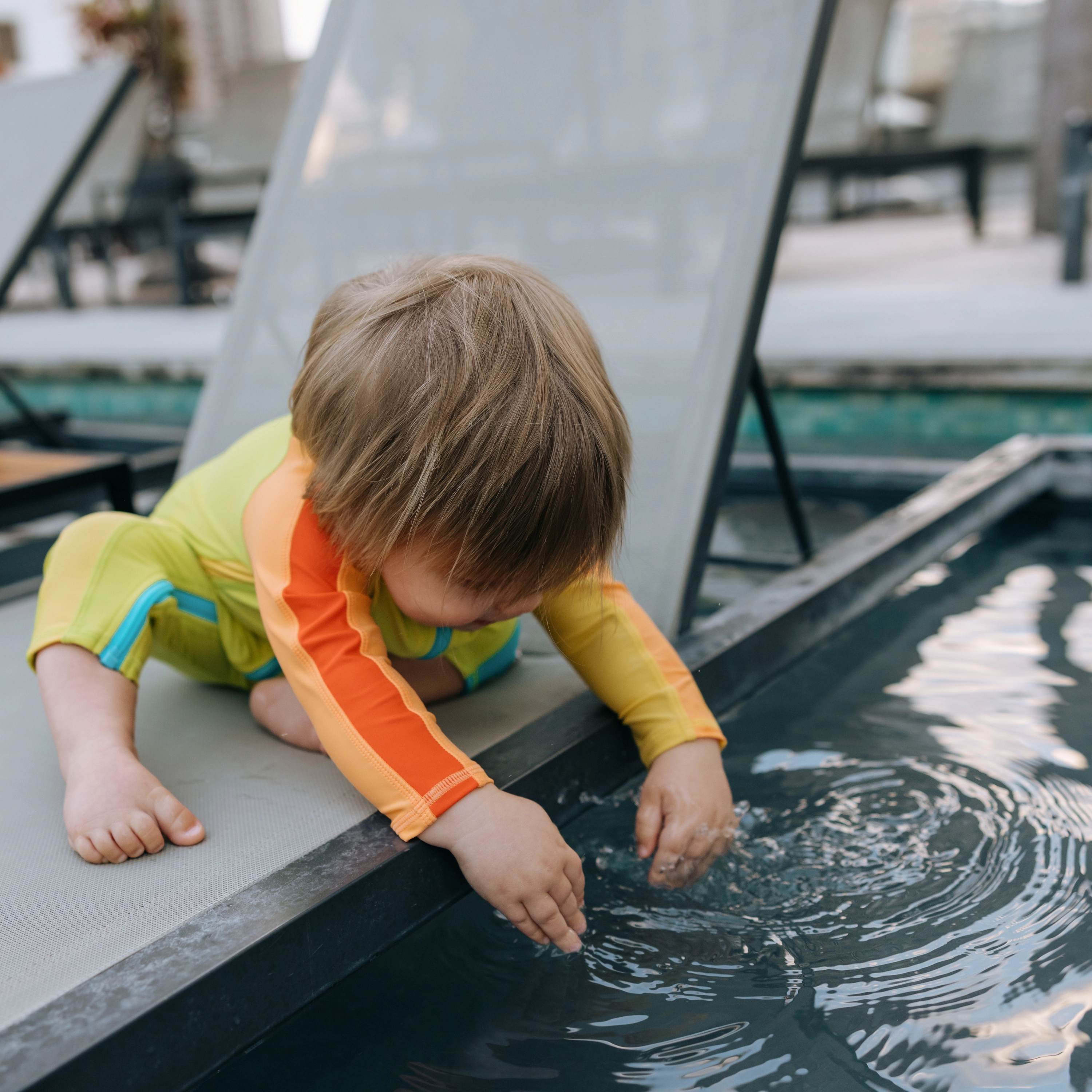 Sunsuit - Long Sleeve Romper Swimsuit | "Color Pop"