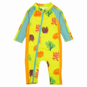 Sunsuit - Long Sleeve Romper Swimsuit | "Coral"