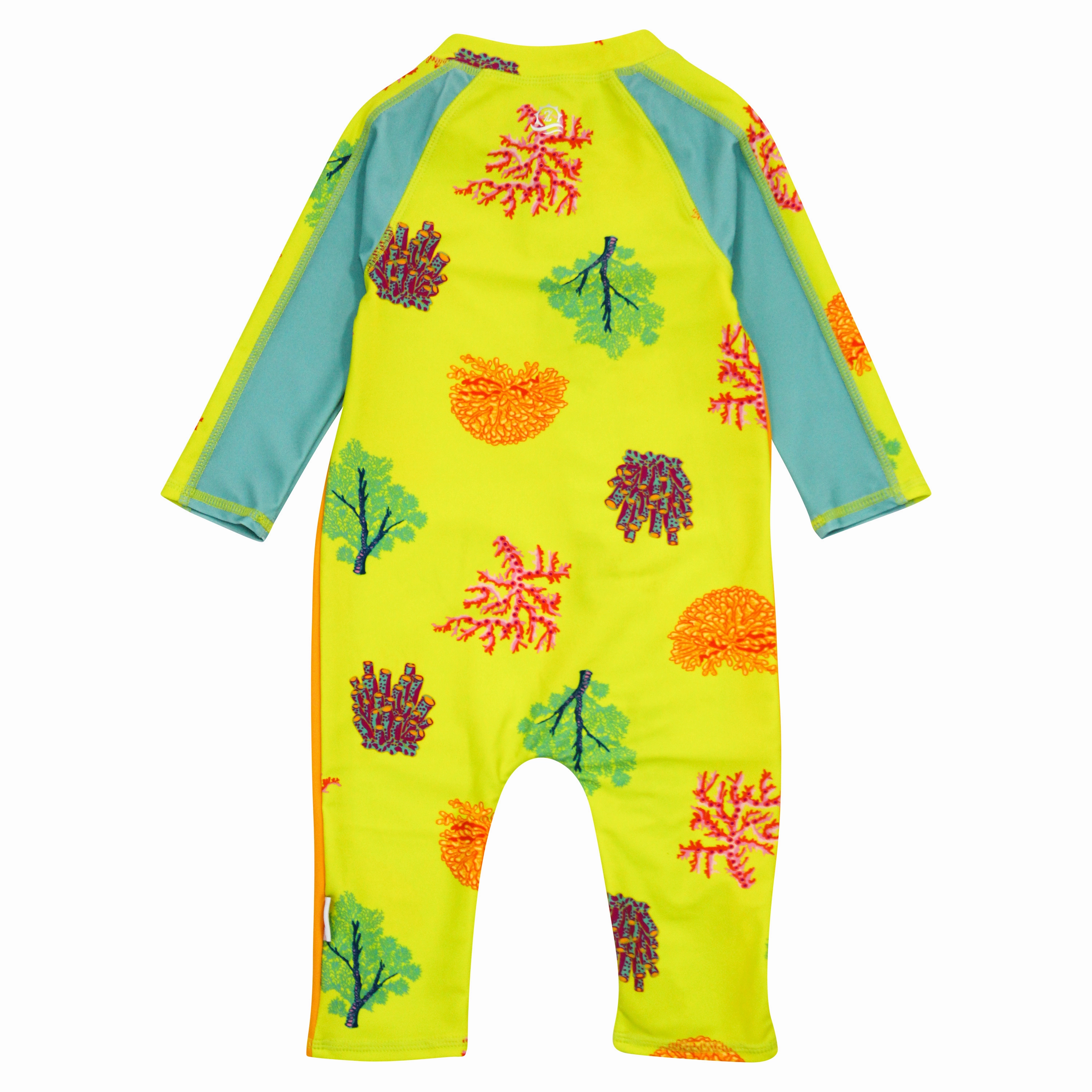 Sunsuit - Long Sleeve Romper Swimsuit | "Coral"