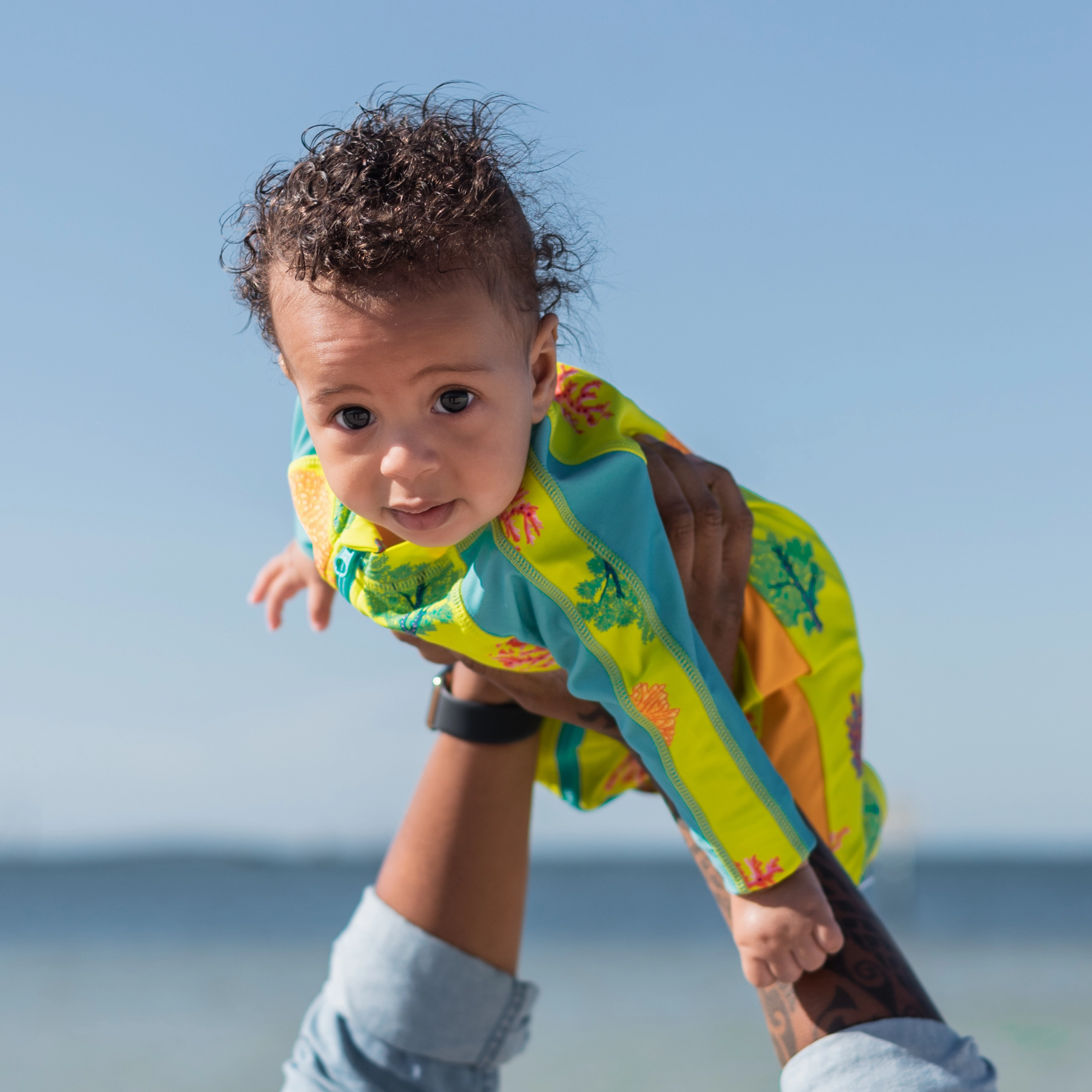 Sunsuit - Long Sleeve Romper Swimsuit | "Coral"