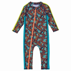 Sunsuit - Long Sleeve Romper Swimsuit | "Deep Dive"