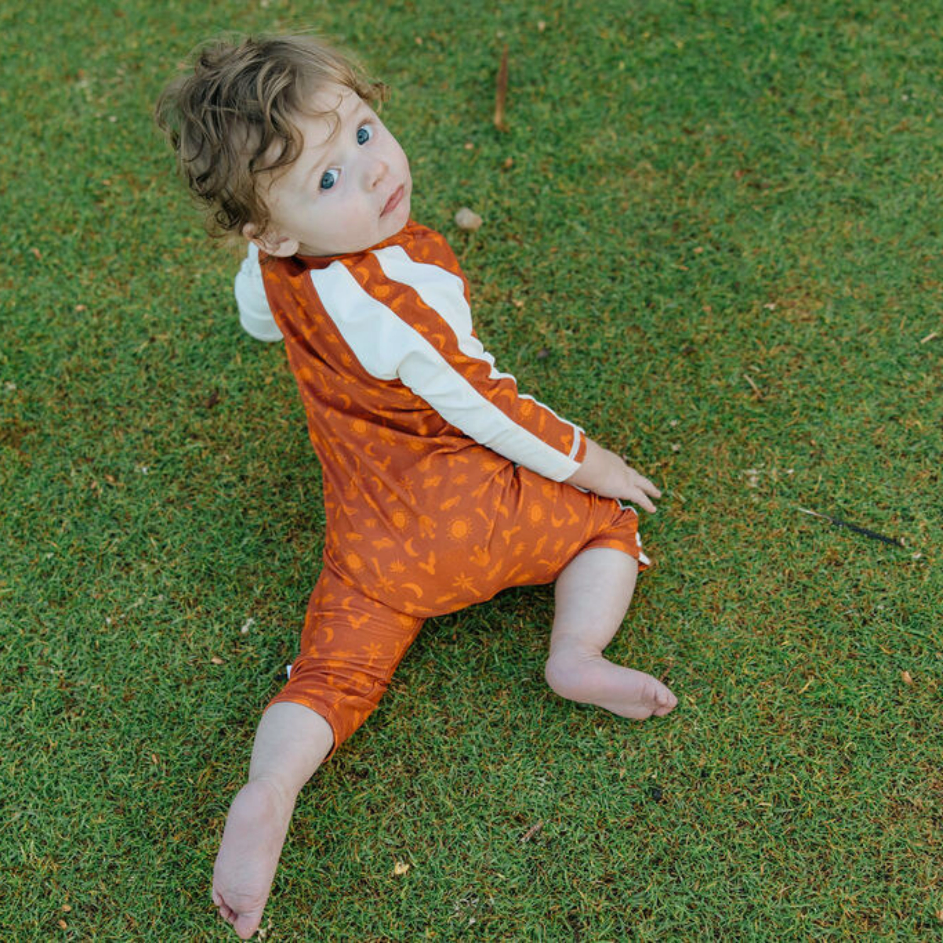 Sunsuit - Long Sleeve Romper Swimsuit | "Desert"