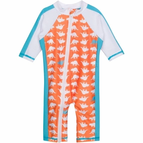 Sunsuit - Long Sleeve Romper Swimsuit | "Dino-Mite"