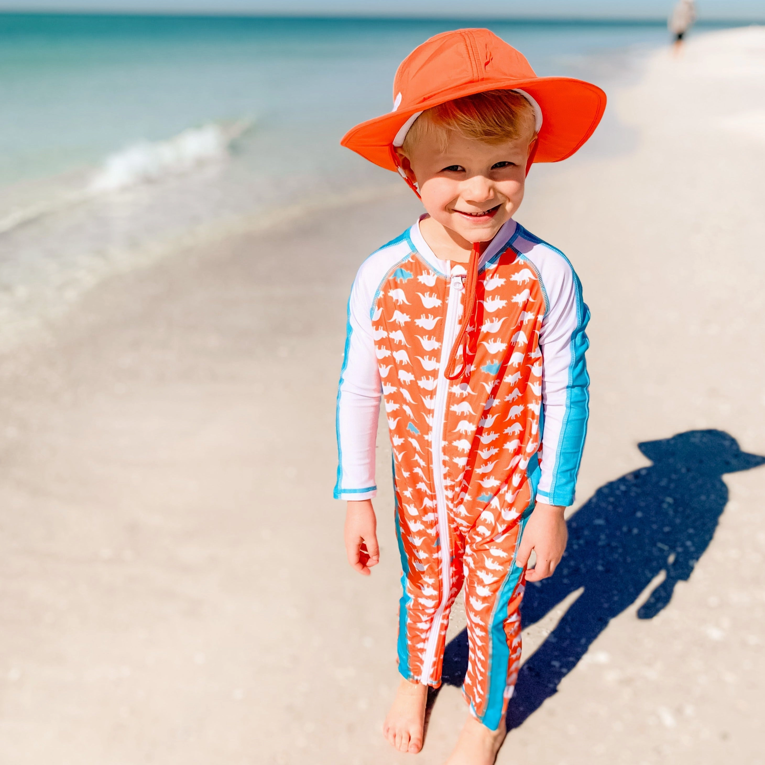 Sunsuit - Long Sleeve Romper Swimsuit | "Dino-Mite"