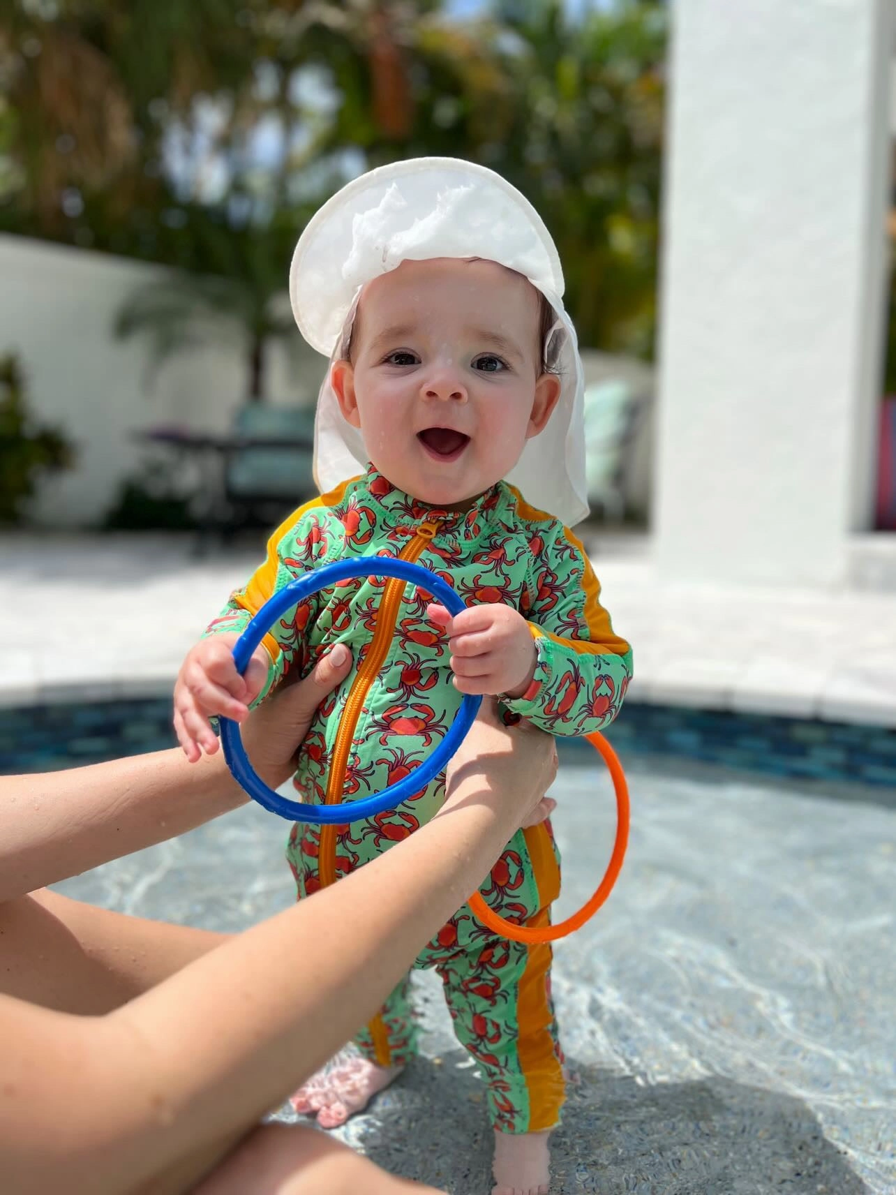 Sunsuit - Long Sleeve Romper Swimsuit | "Dont Be A Crab"