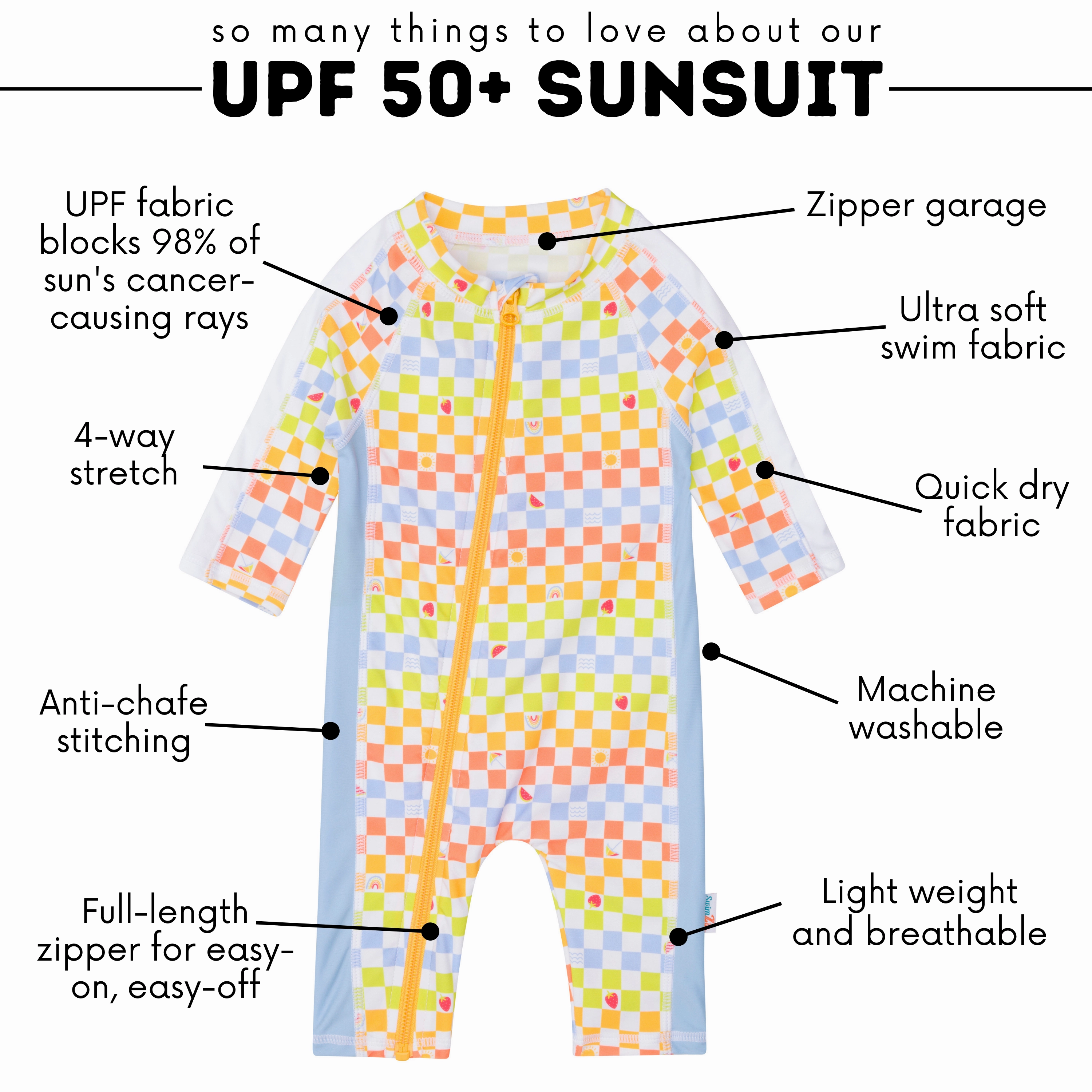 Sunsuit - Long Sleeve Romper Swimsuit | "Gamified"