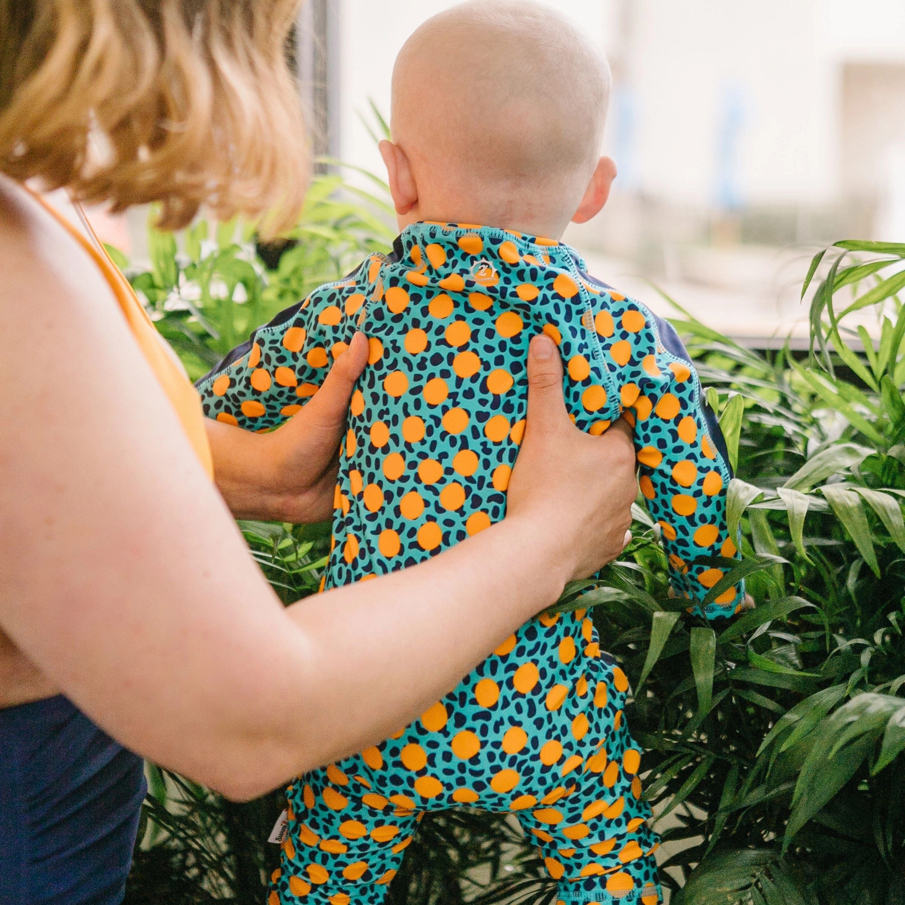 Sunsuit - Long Sleeve Romper Swimsuit | "GeoParty"