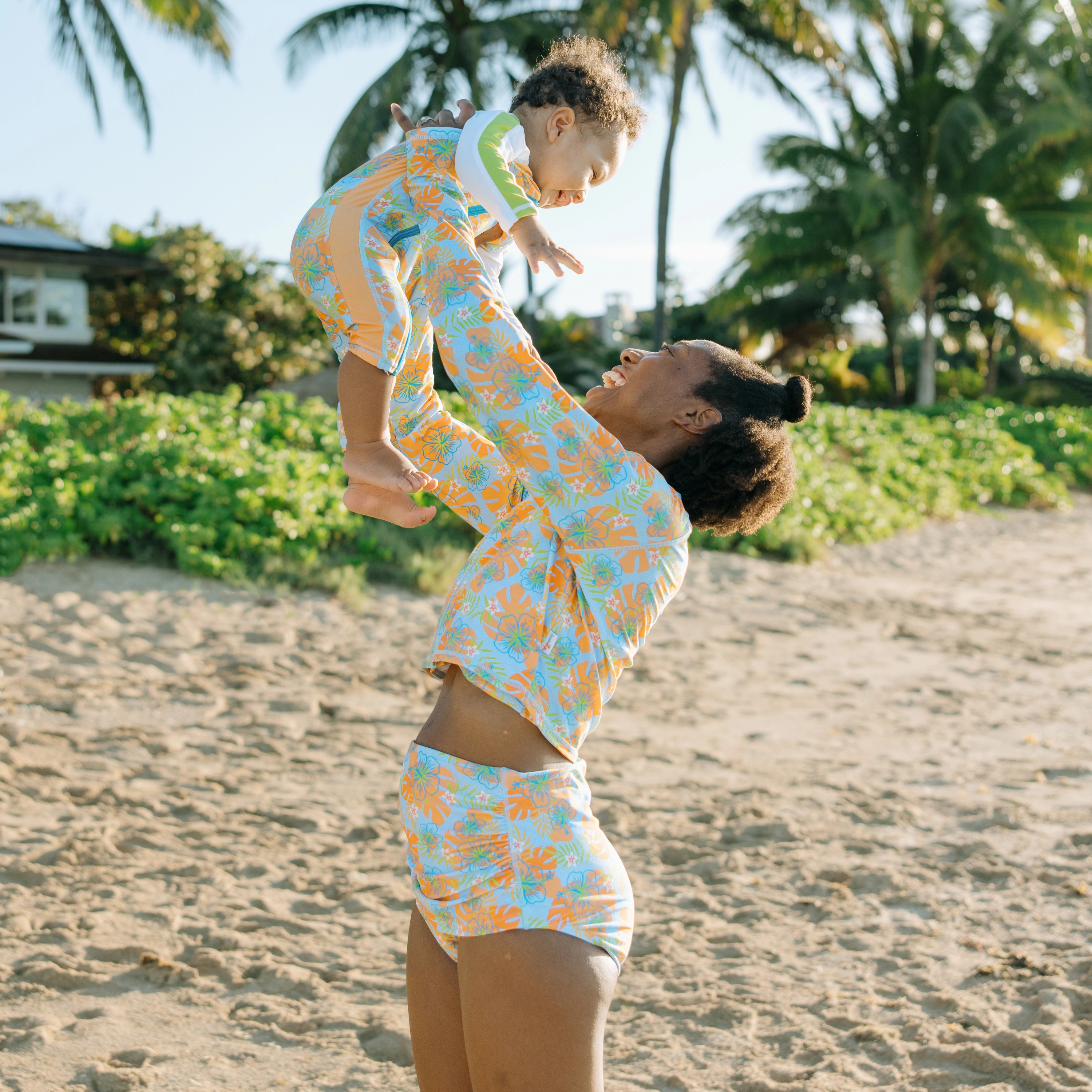 Sunsuit - Long Sleeve Romper Swimsuit | "Groovy"