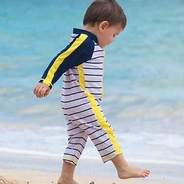 Sunsuit - Long Sleeve Romper Swimsuit | "Hamptons Getaway"