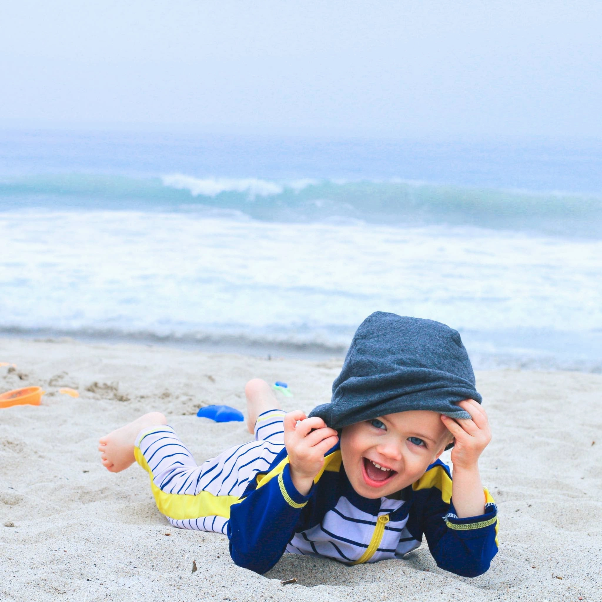 Sunsuit - Long Sleeve Romper Swimsuit | "Hamptons Getaway"