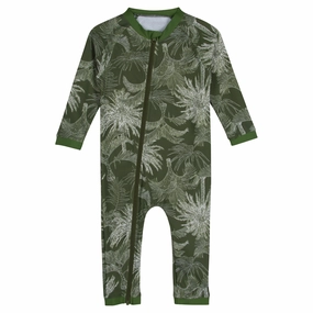 Sunsuit - Long Sleeve Romper Swimsuit | "Hawaiian Rainforest"