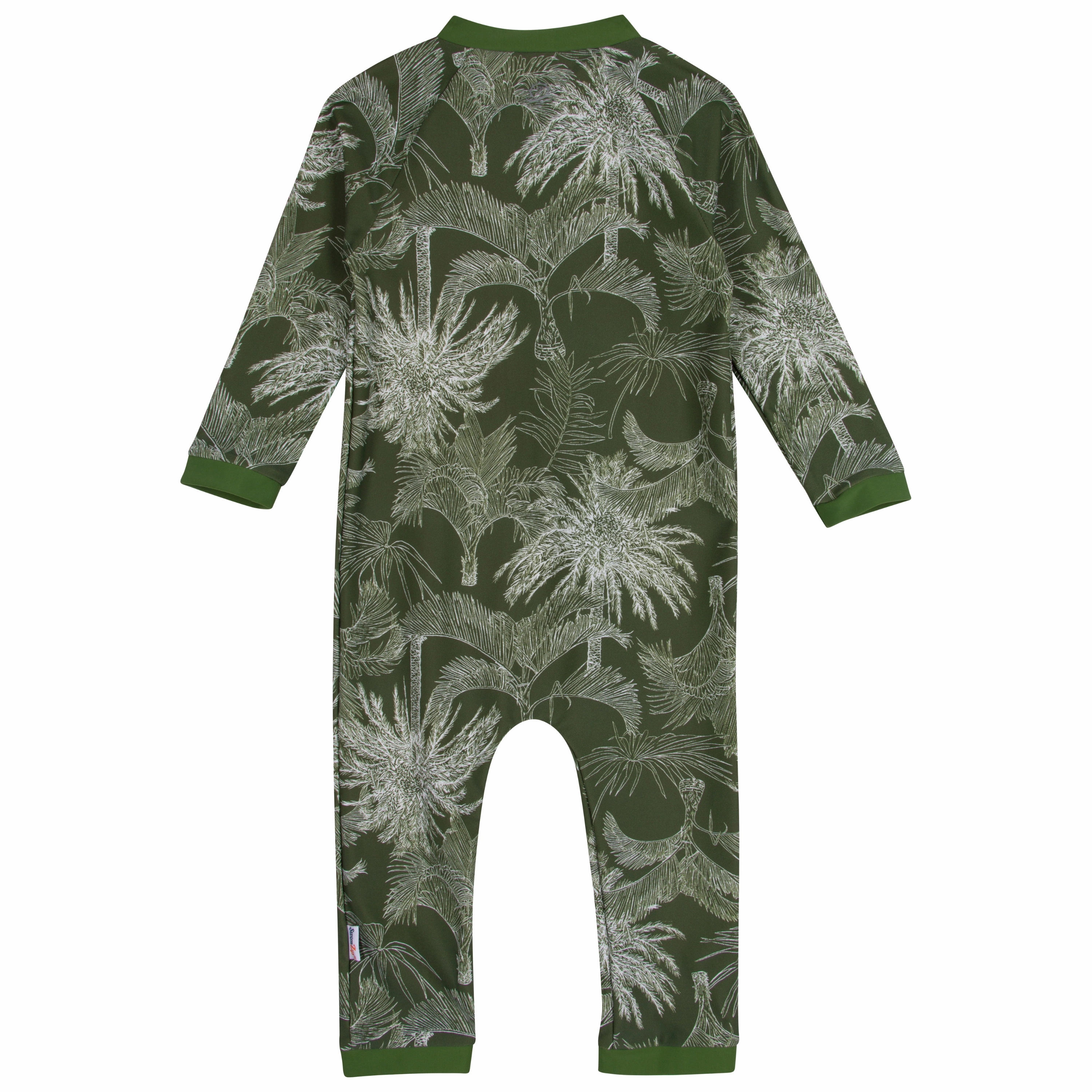 Sunsuit - Long Sleeve Romper Swimsuit | "Hawaiian Rainforest"