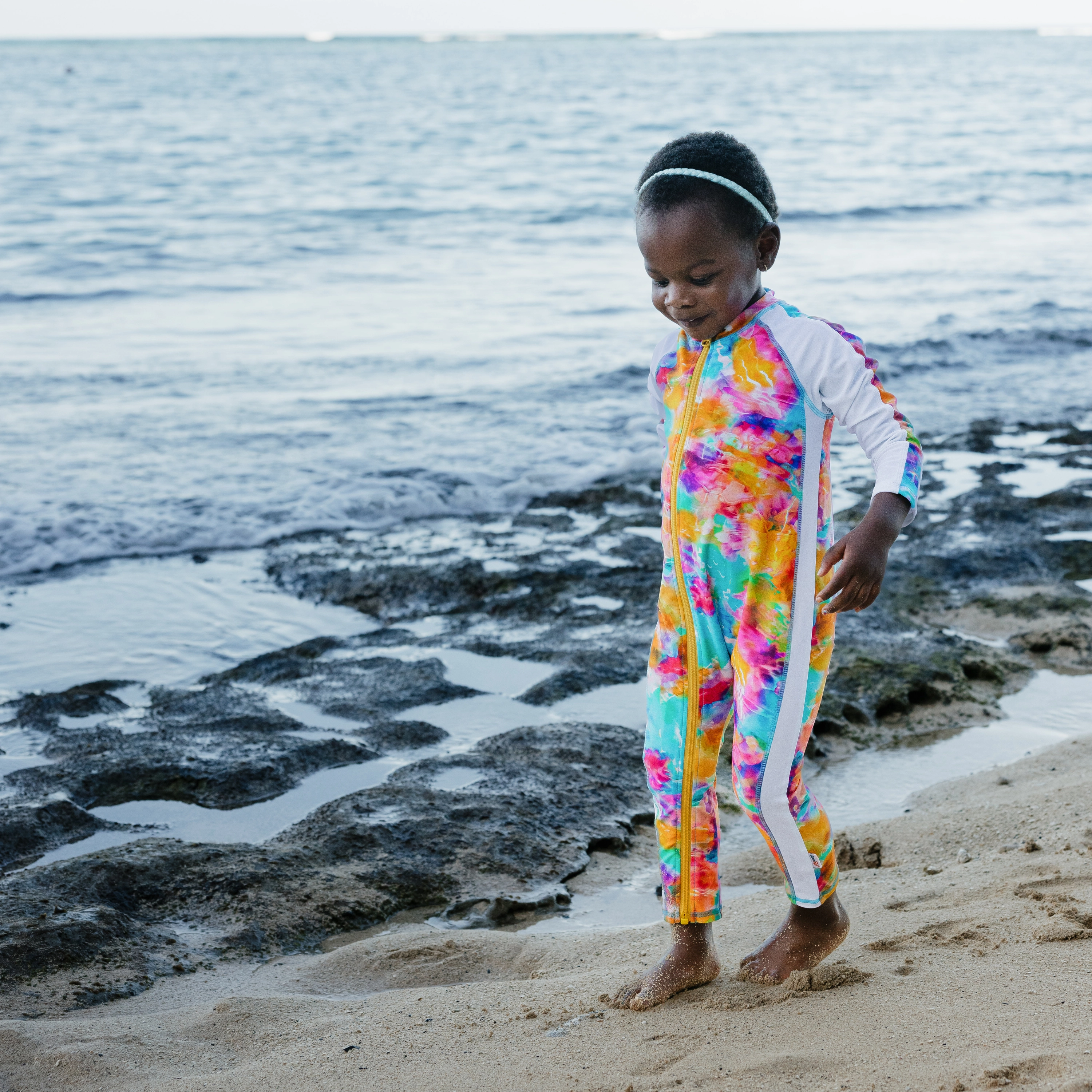 Sunsuit - Long Sleeve Romper Swimsuit | "Impressions"