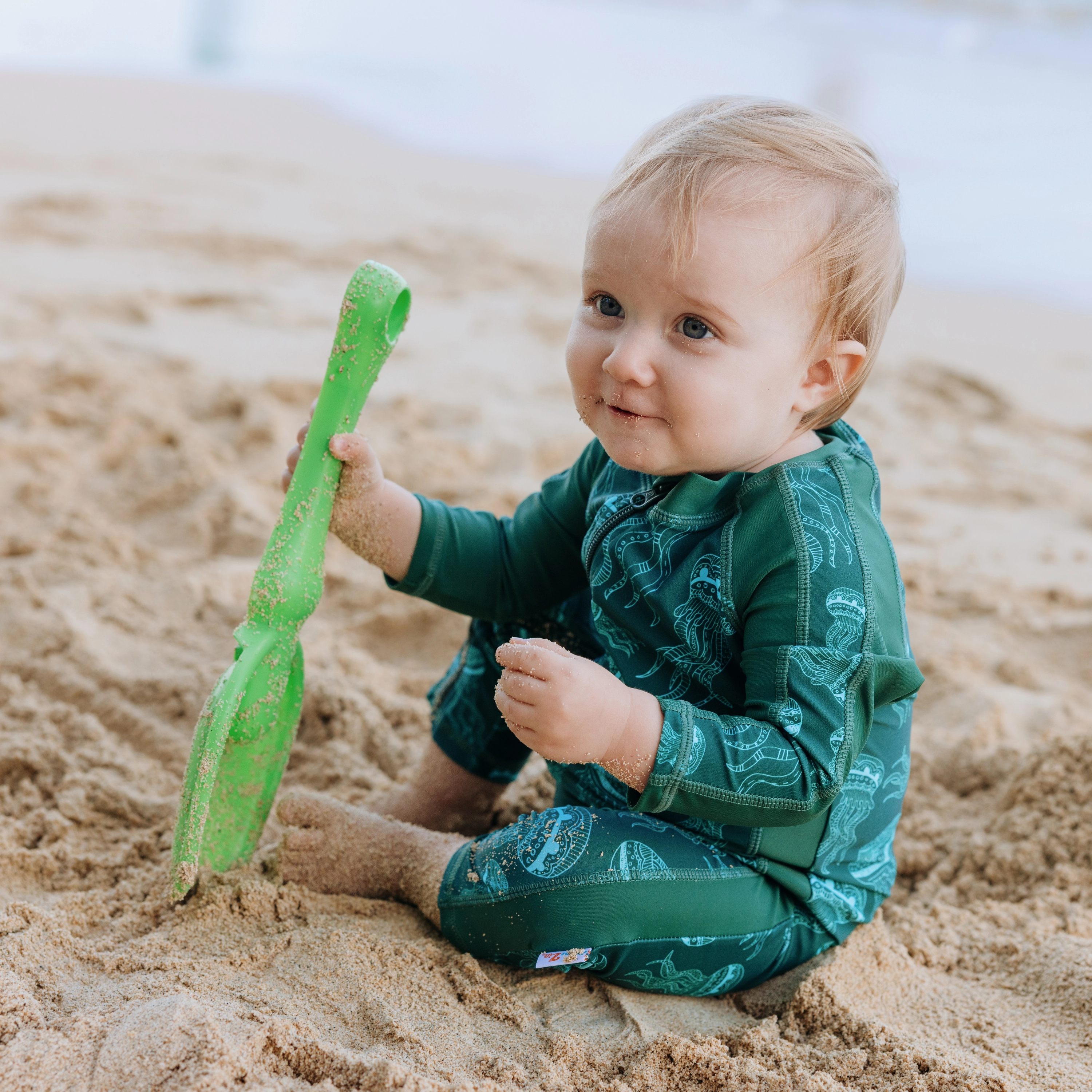 Sunsuit - Long Sleeve Romper Swimsuit | "Jelly Jellyfish"