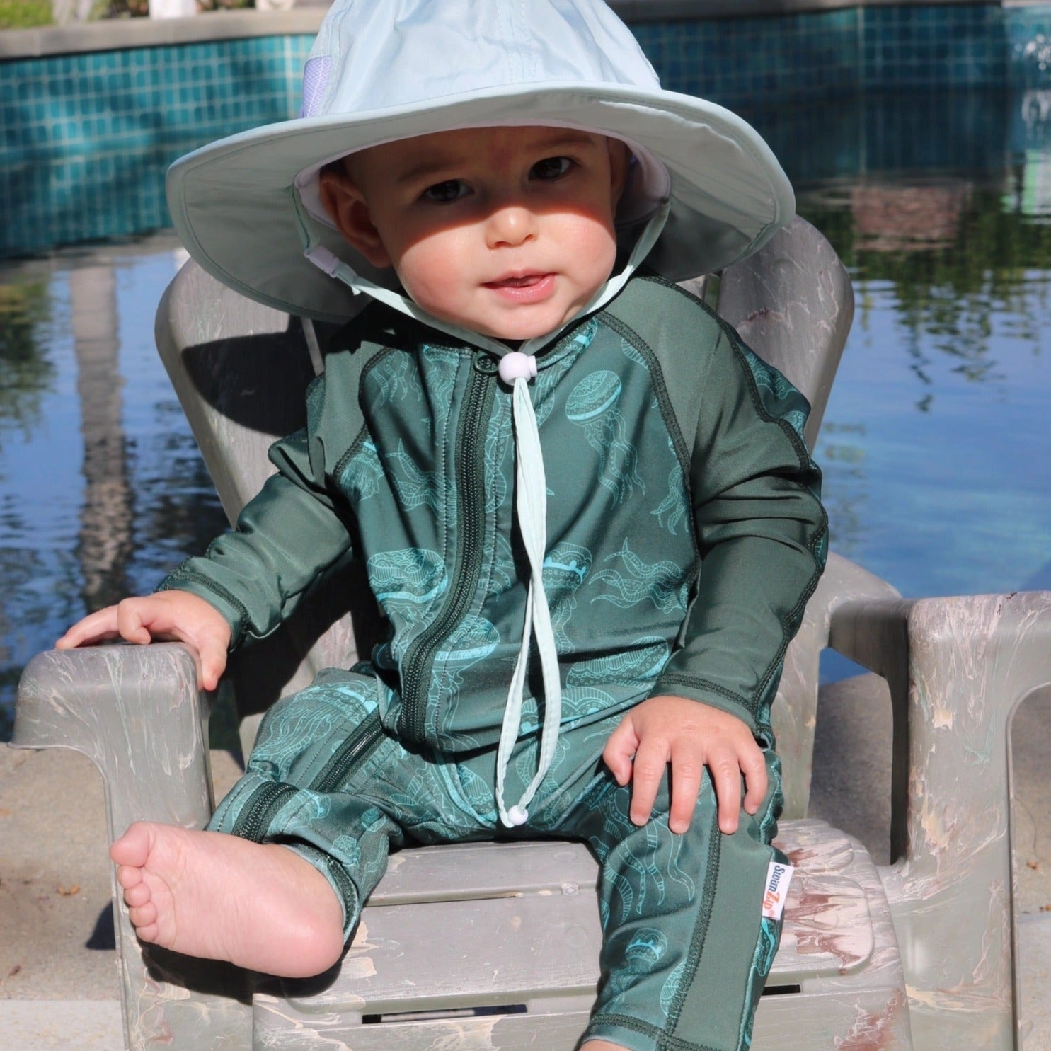 Sunsuit - Long Sleeve Romper Swimsuit | "Jelly Jellyfish"