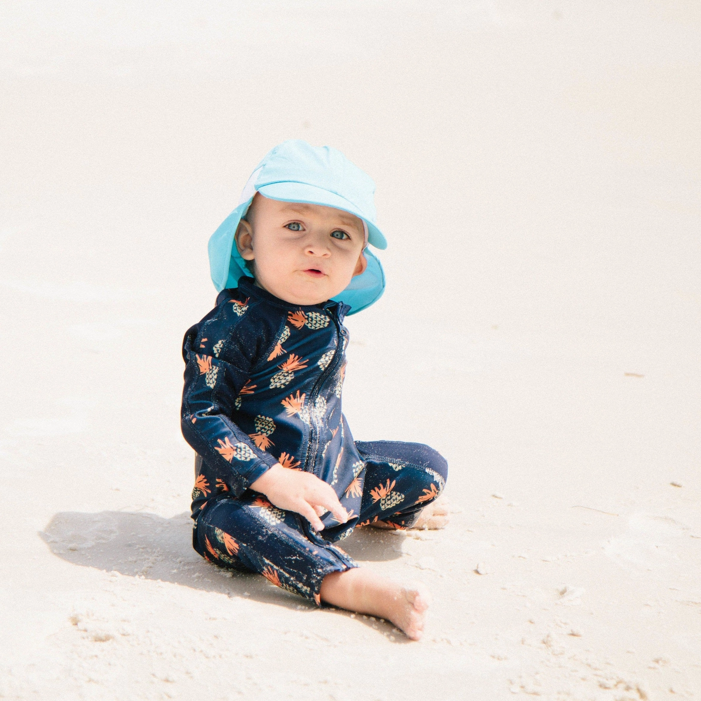 Sunsuit - Long Sleeve Romper Swimsuit | "Pineapple Dreams"