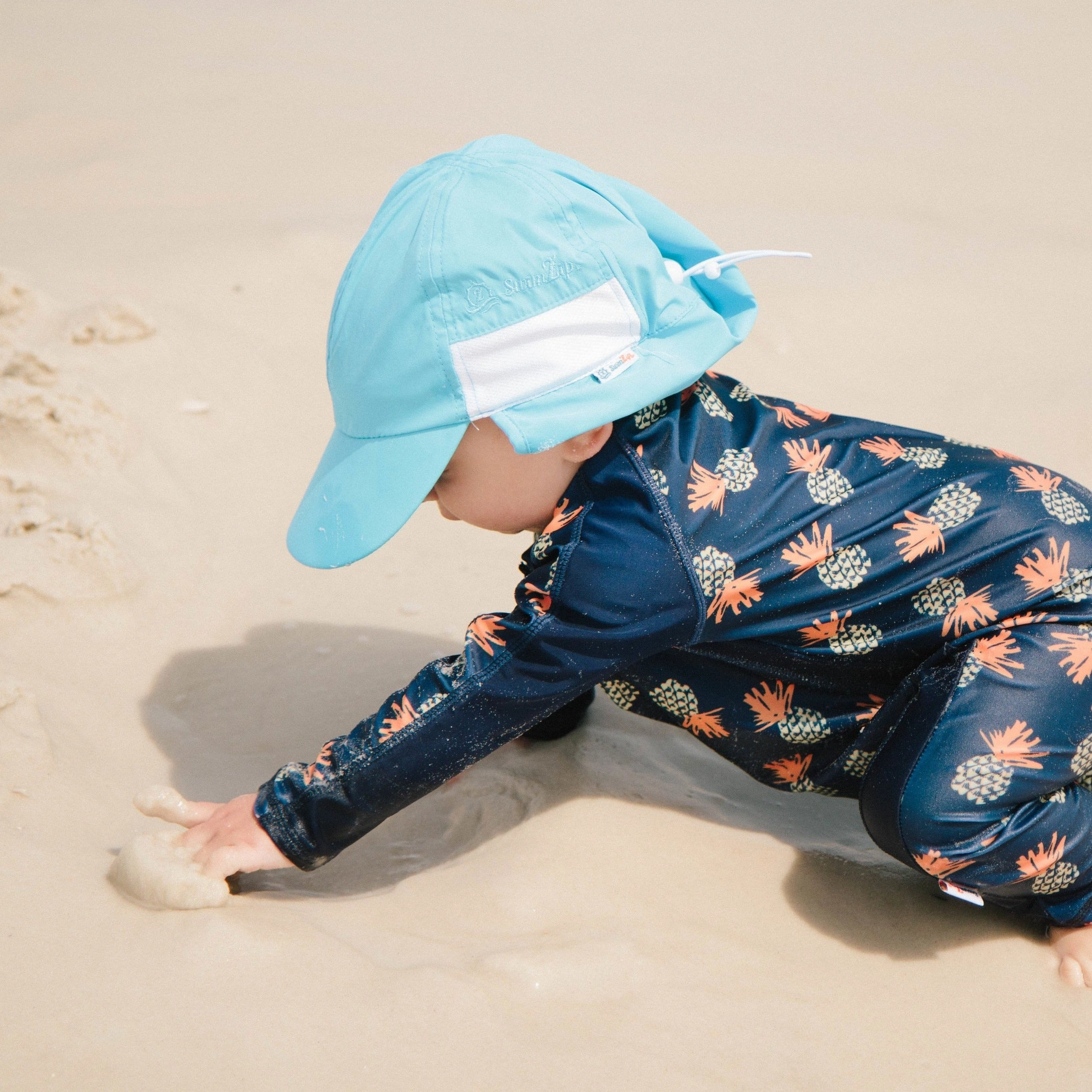 Sunsuit - Long Sleeve Romper Swimsuit | "Pineapple Dreams"