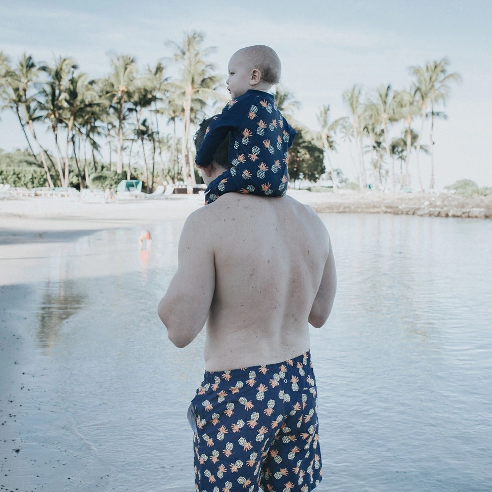Sunsuit - Long Sleeve Romper Swimsuit | "Pineapple Dreams"