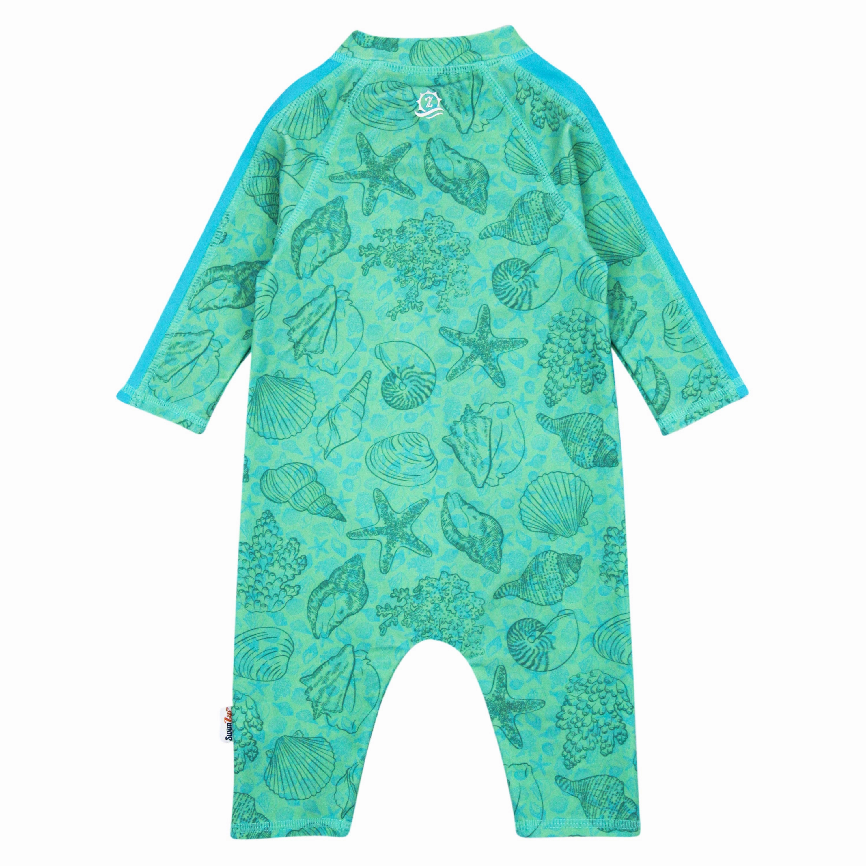 Sunsuit - Long Sleeve Romper Swimsuit | "Seashell"