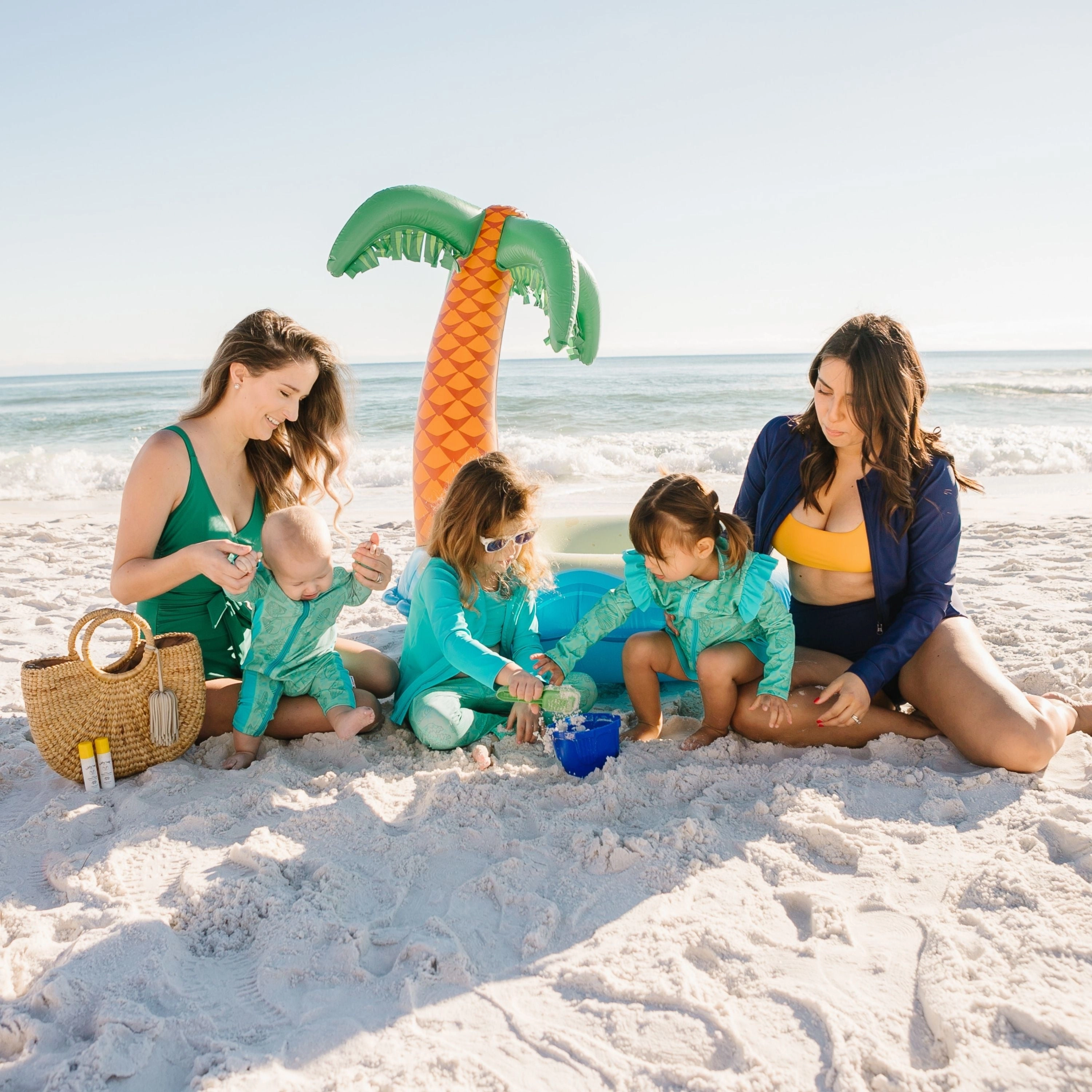 Sunsuit - Long Sleeve Romper Swimsuit | "Seashell"