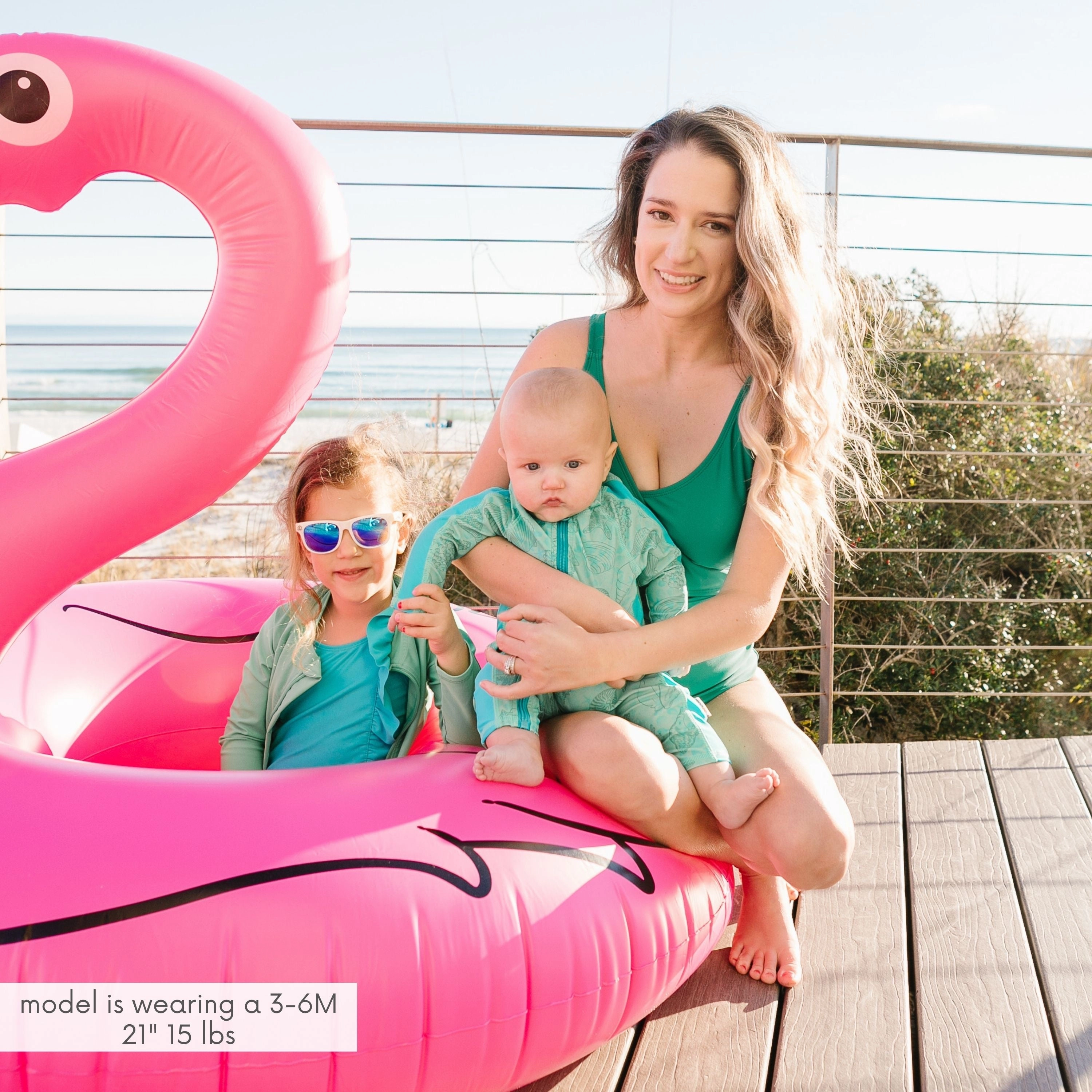 Sunsuit - Long Sleeve Romper Swimsuit | "Seashell"