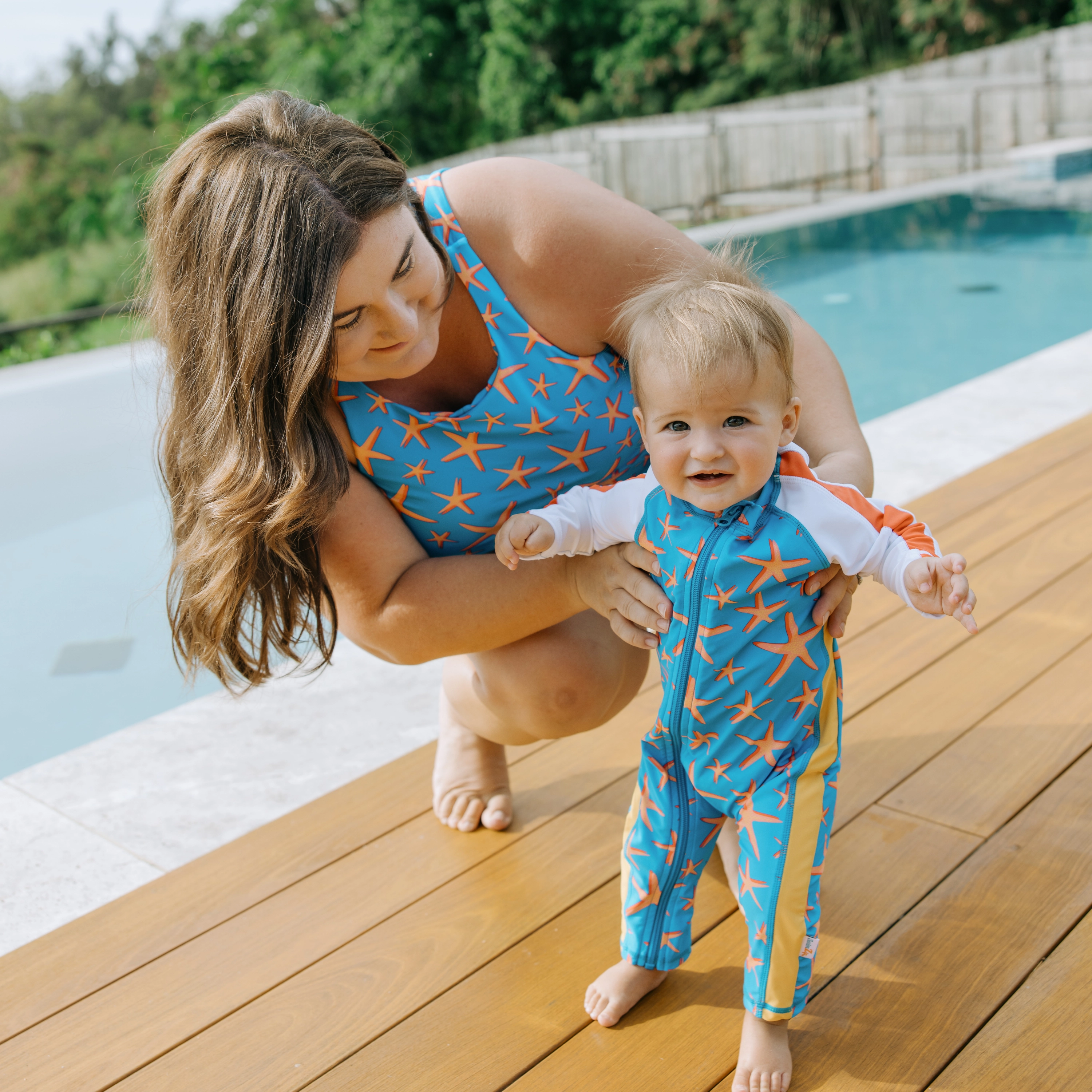 Sunsuit - Long Sleeve Romper Swimsuit | "Starfish"